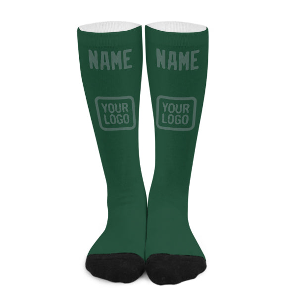 Custom Green Blue Green Knee-High Sock