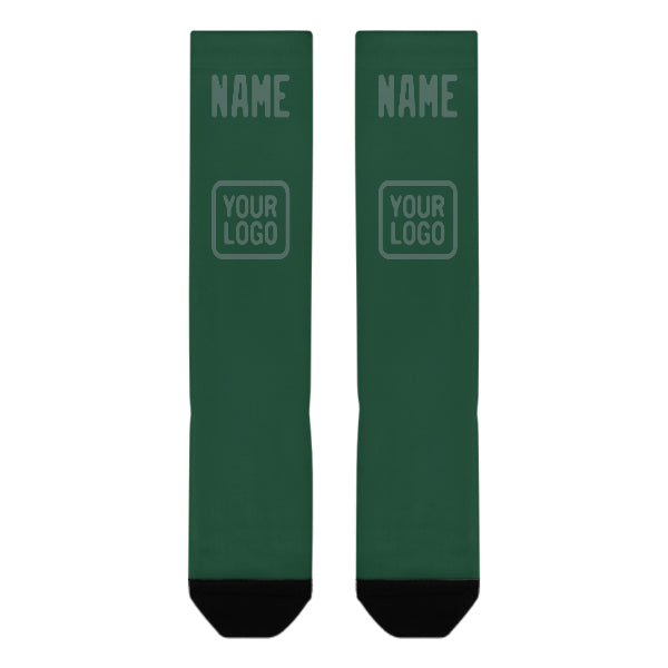 Custom Green Blue Green Knee-High Sock