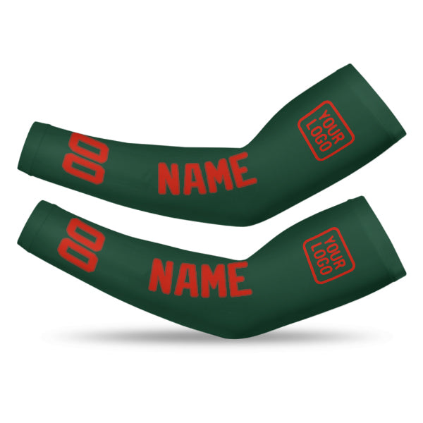 Custom Green Orange Red Arm Sleeve