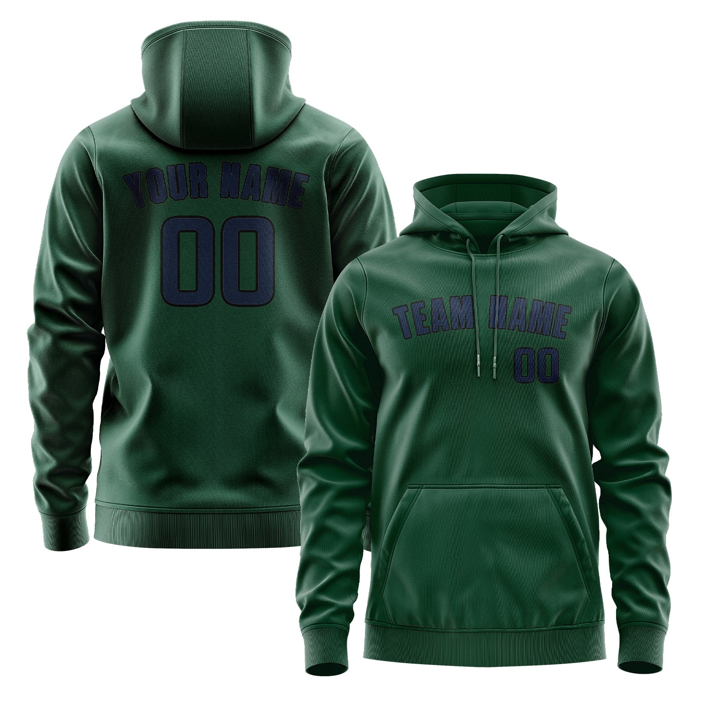 Custom Green Blue Hoodie