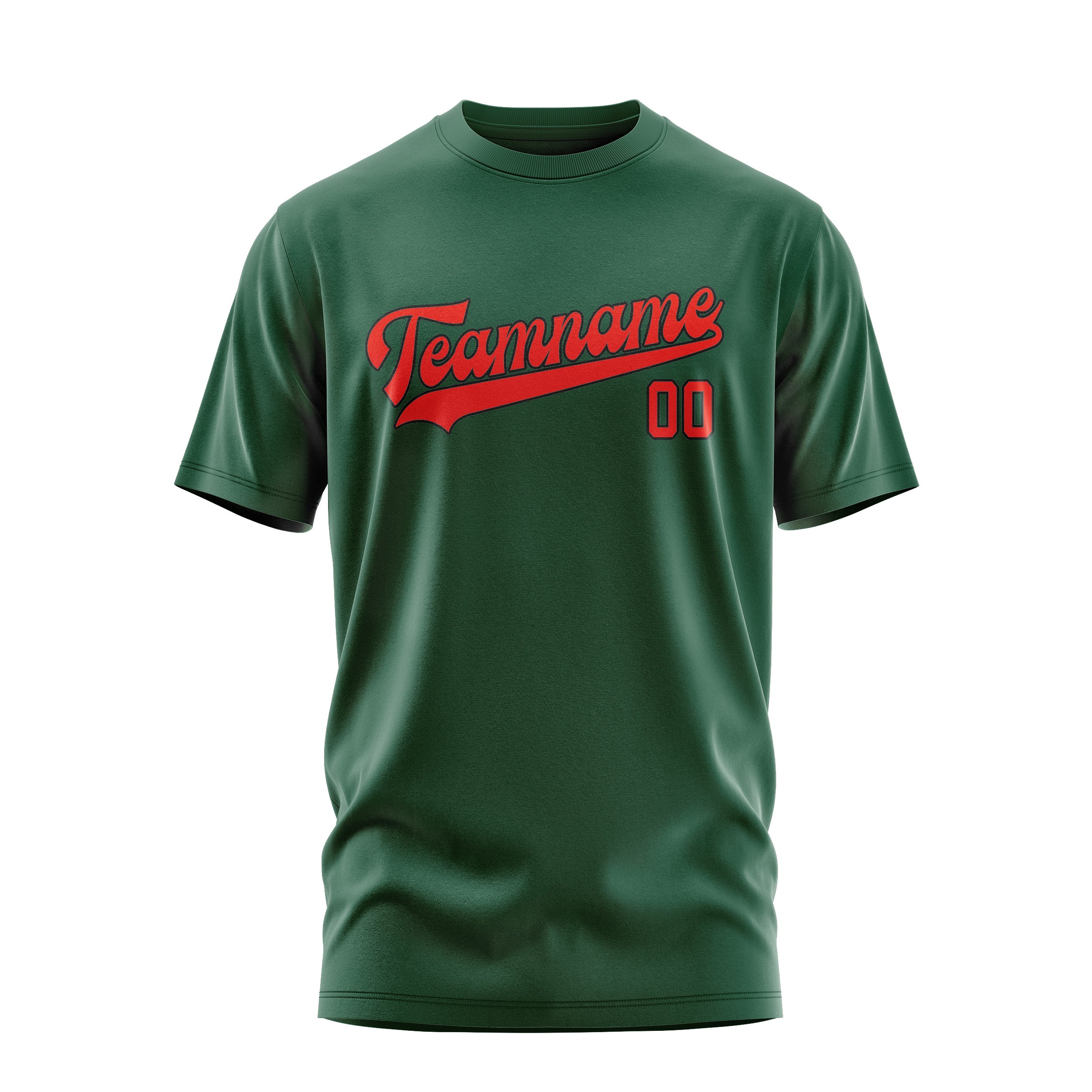 Custom Green Orange Red T-Shirt