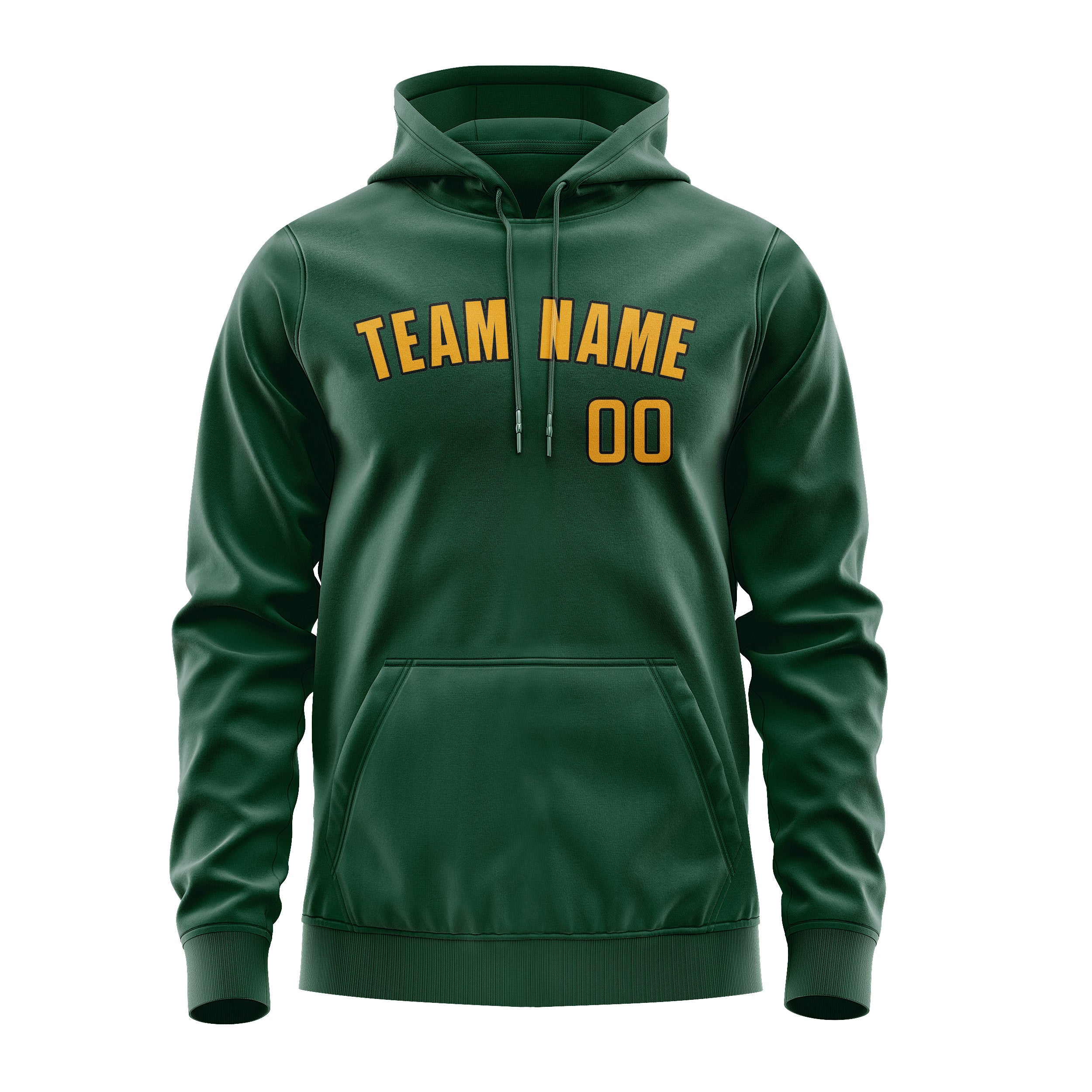 Custom Green Yellow Hoodie