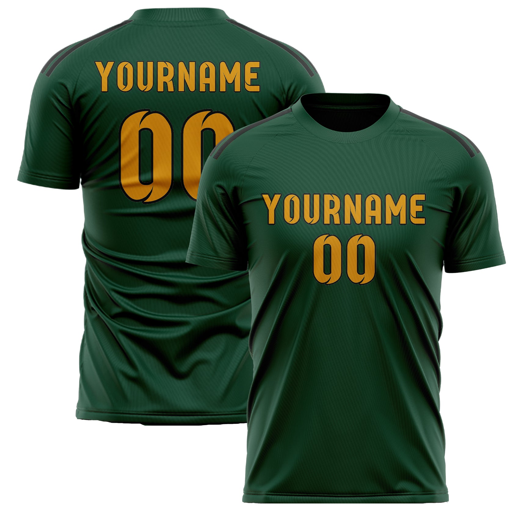 Custom Green Yellow Soccer Jersey