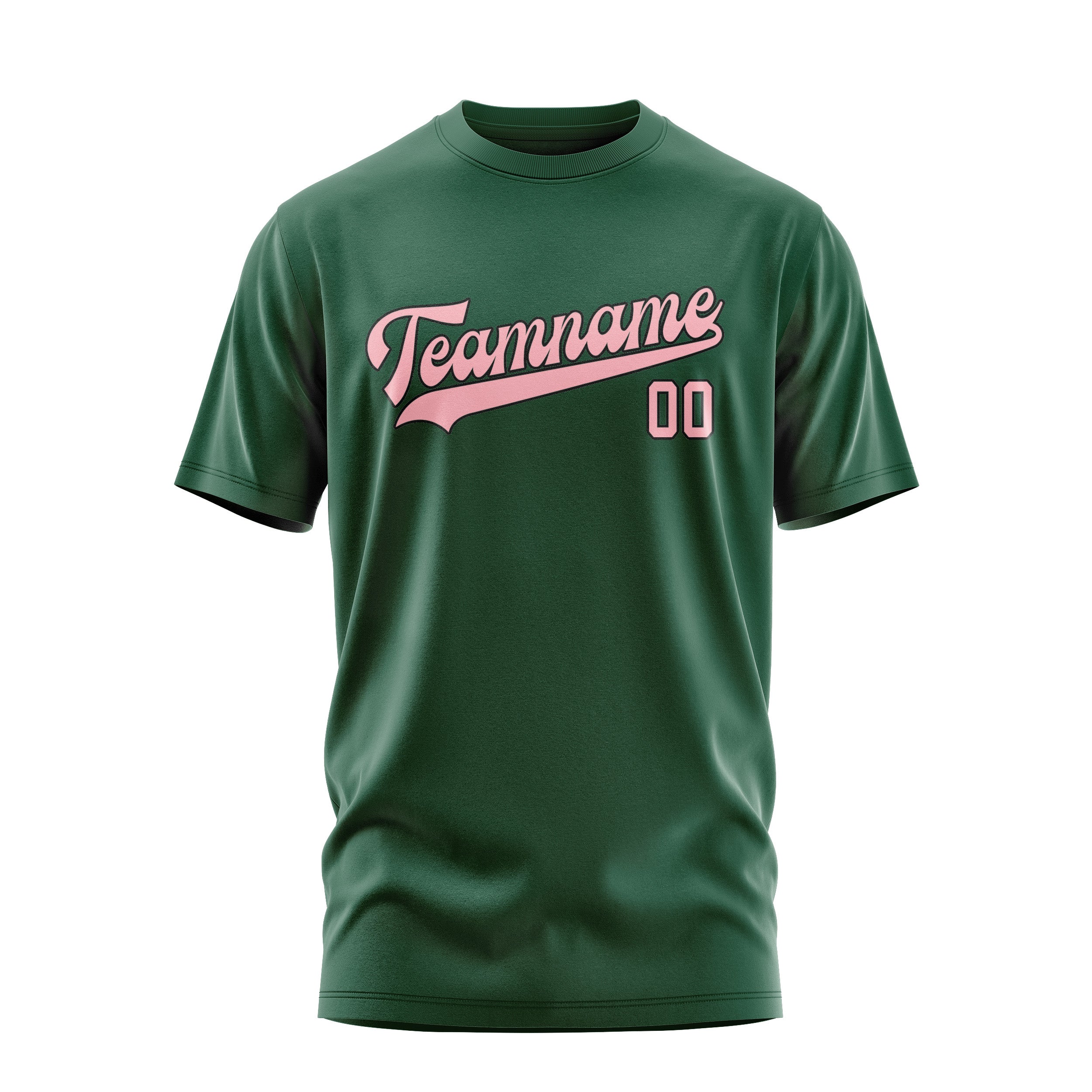 Custom Green Light Pink T-Shirt