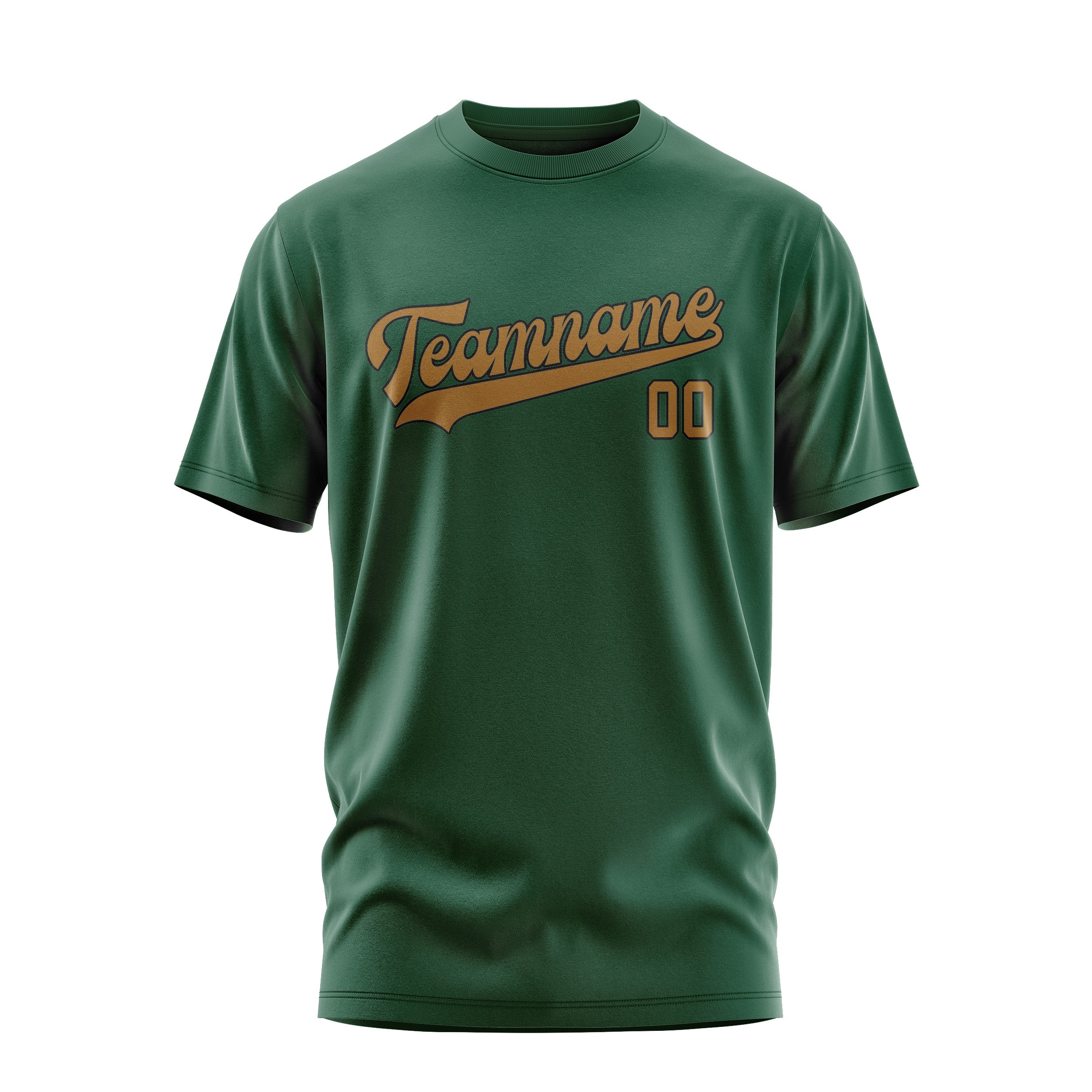 Custom Green Khaki T-Shirt