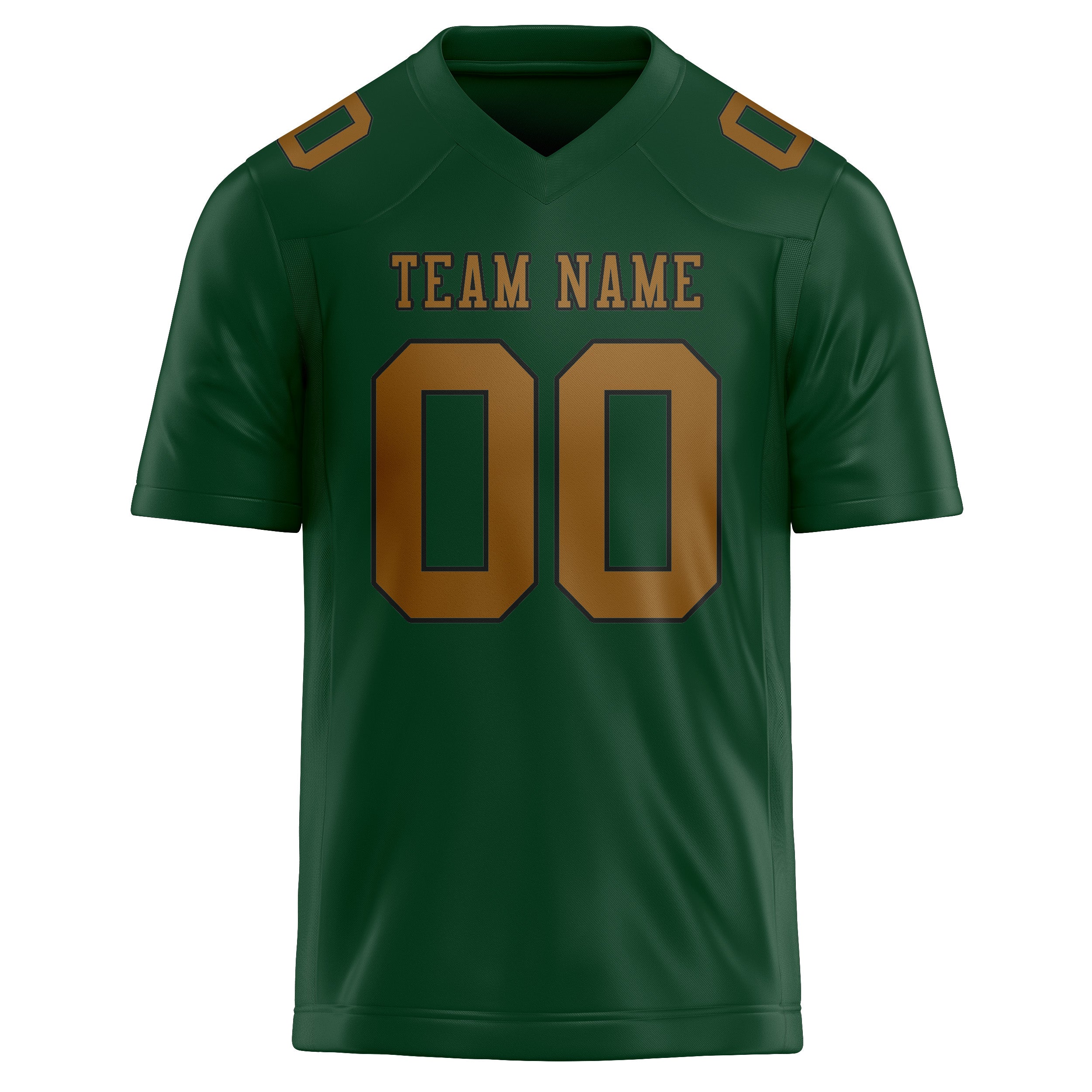 Custom Green Khaki Football Jersey