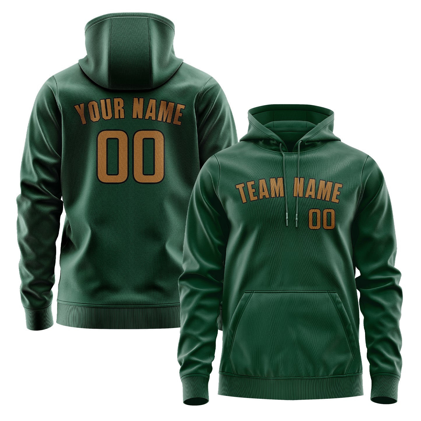 Custom Green Khaki Hoodie