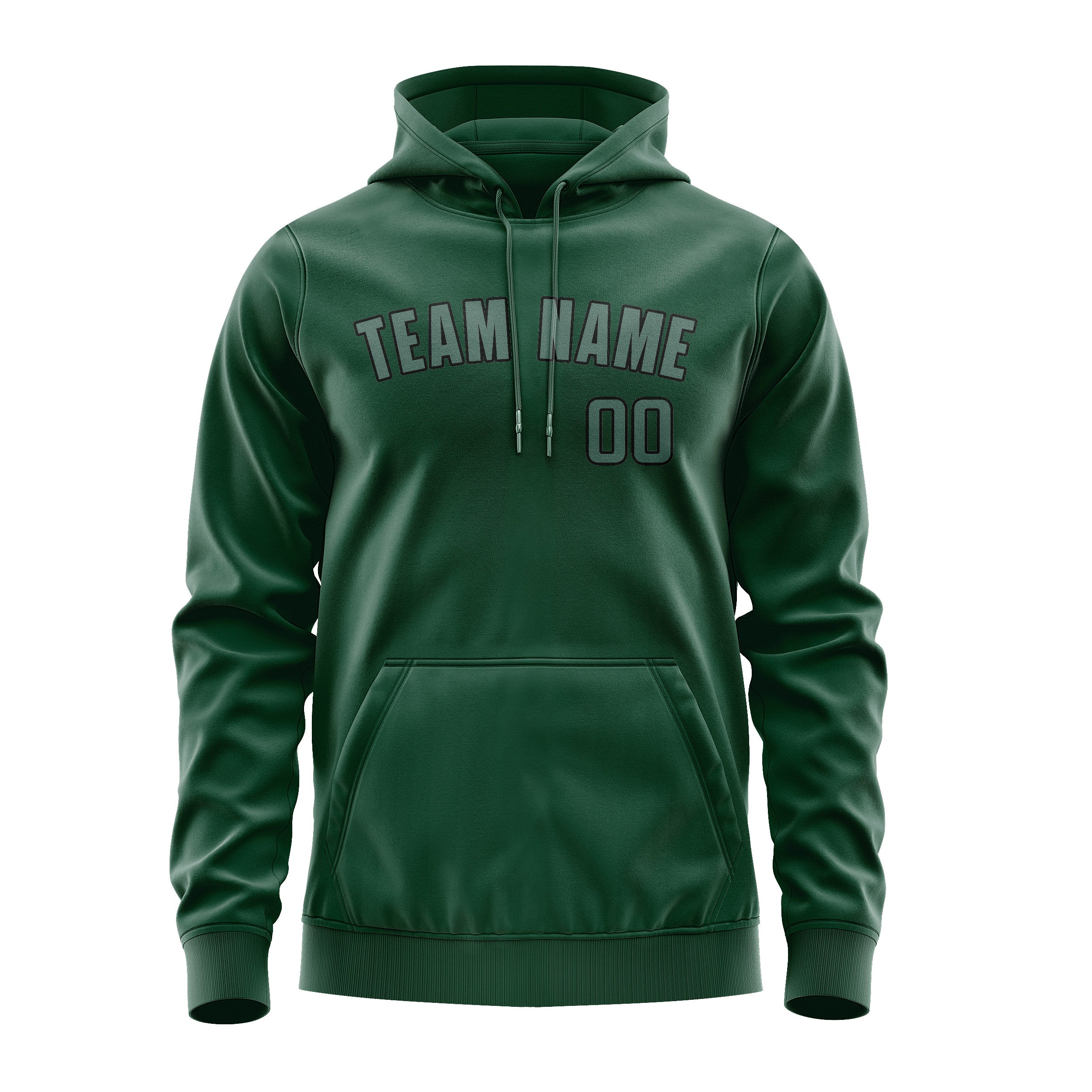 Custom Green Blue Green Hoodie
