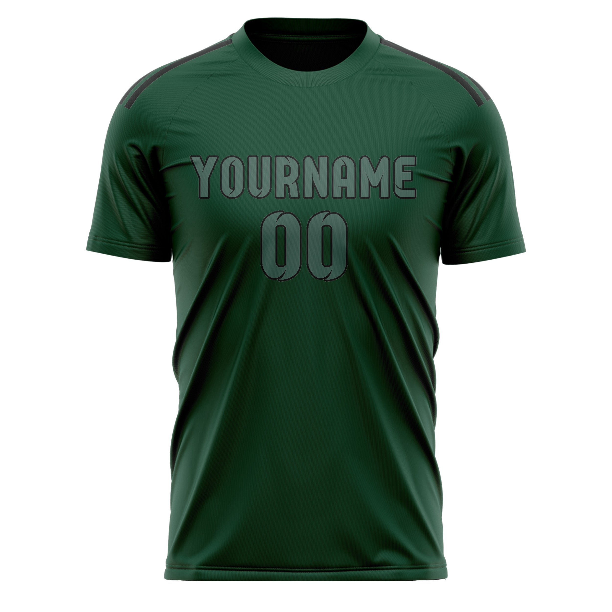 Custom Green Blue Green Soccer Jersey