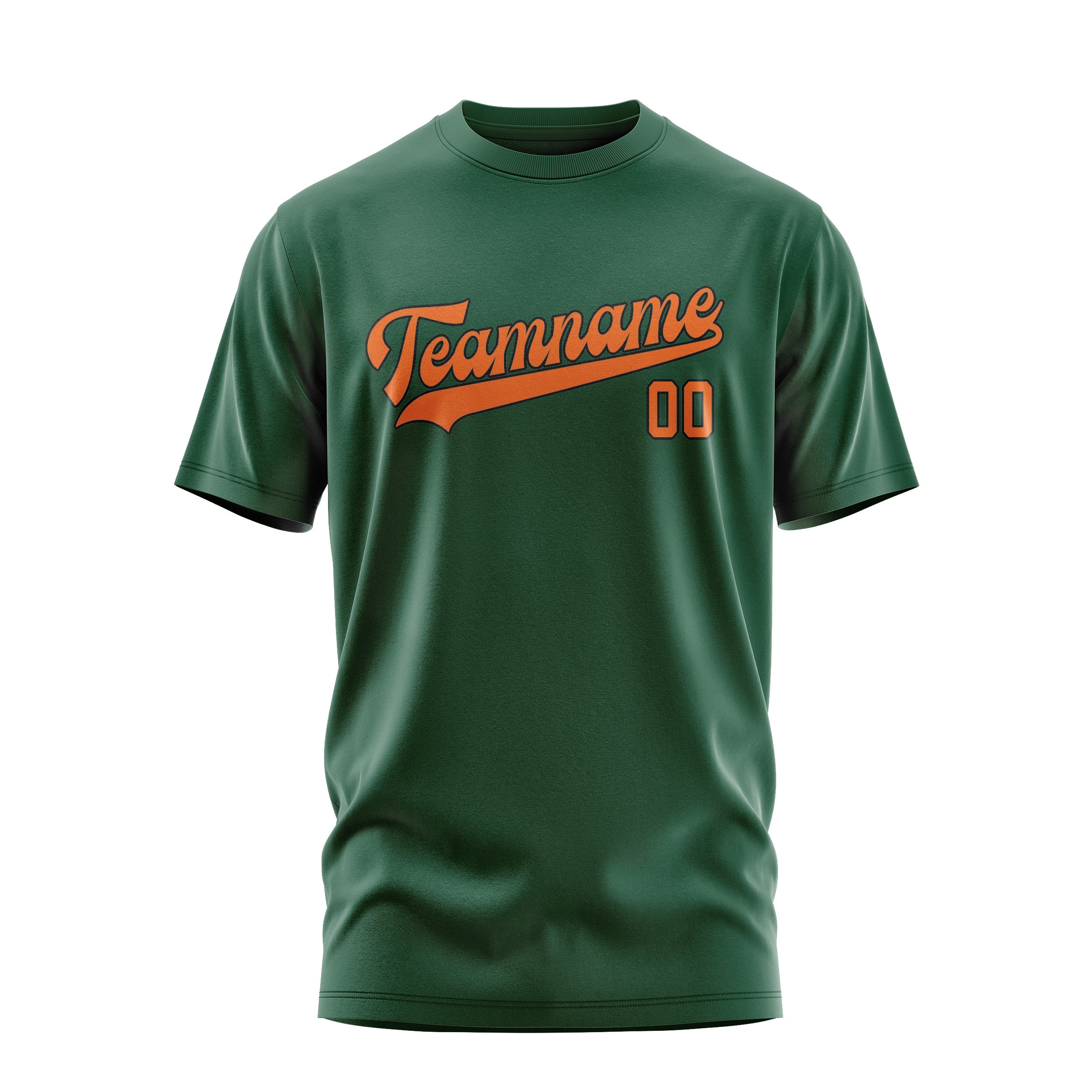 Custom Green Orange T-Shirt