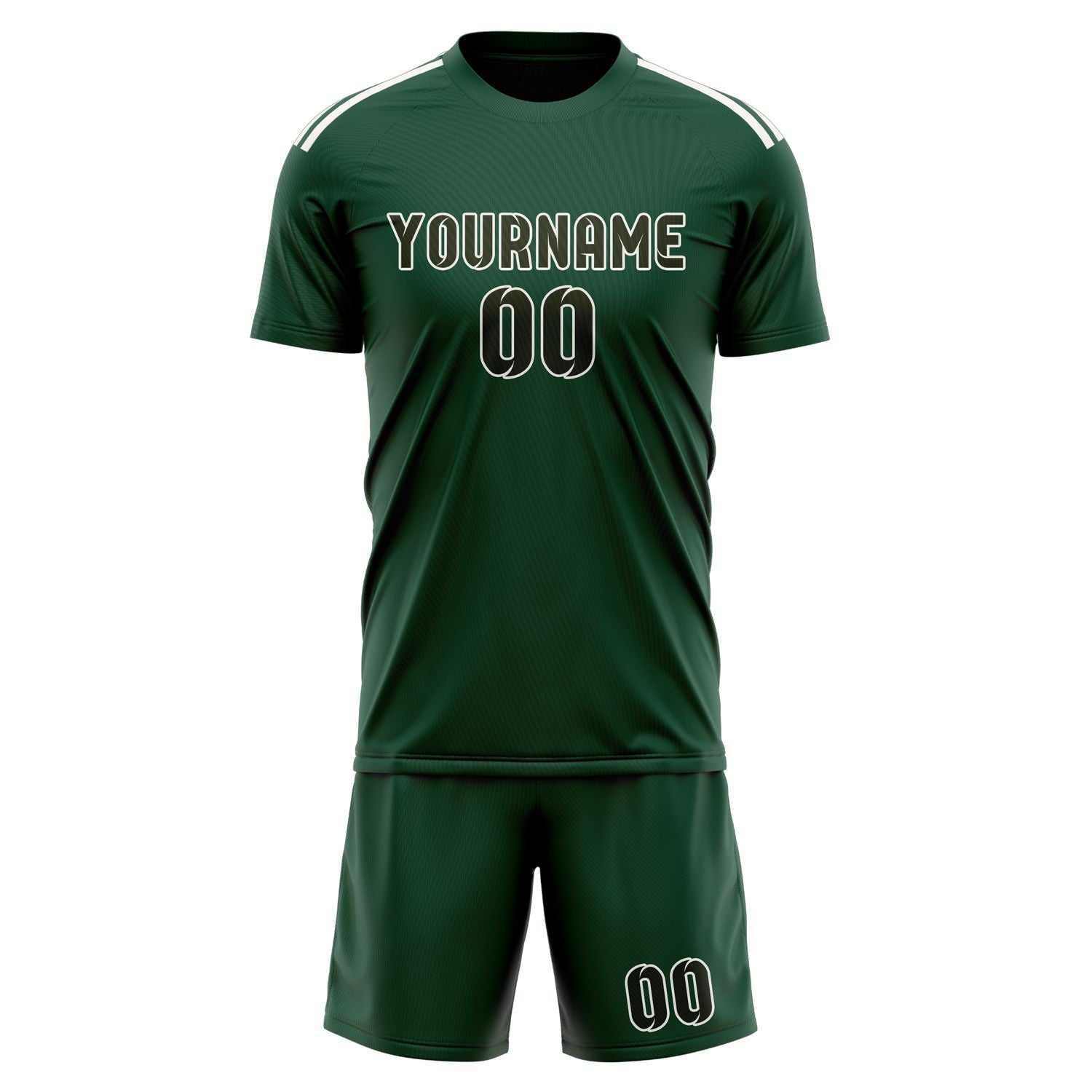 Custom Green Olive Soccer Set