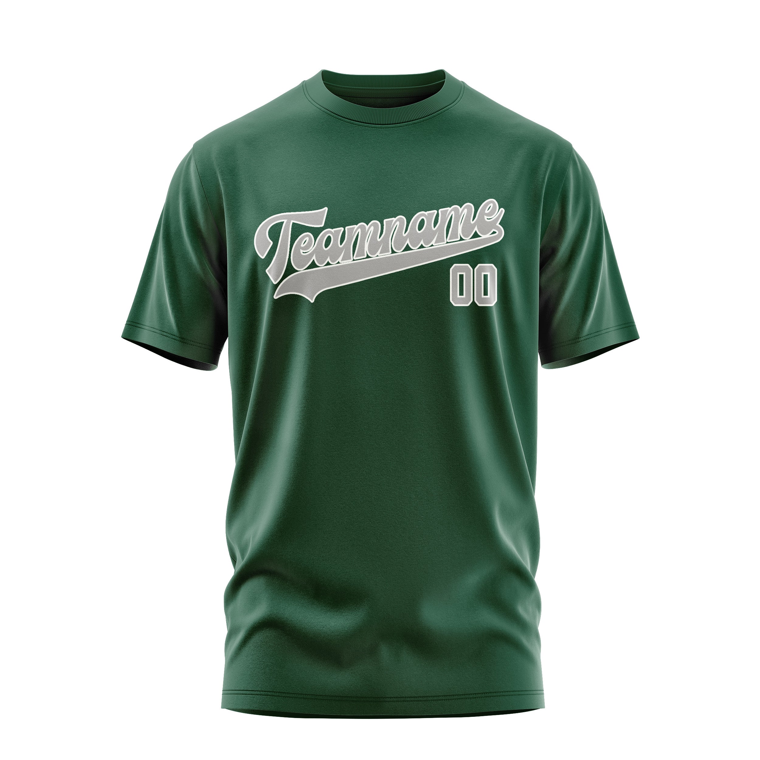 Custom Green Gray T-Shirt