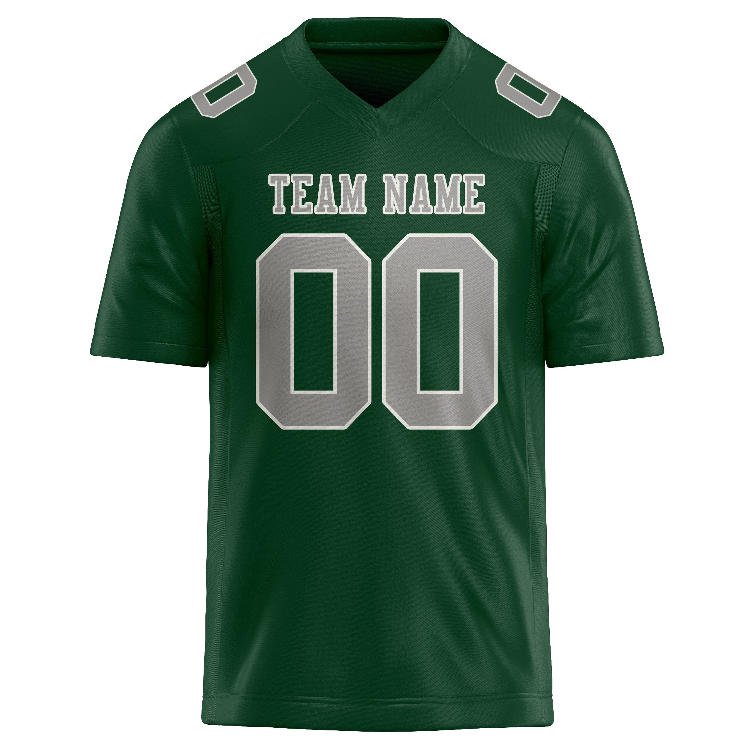 Custom Green Gray Football Jersey