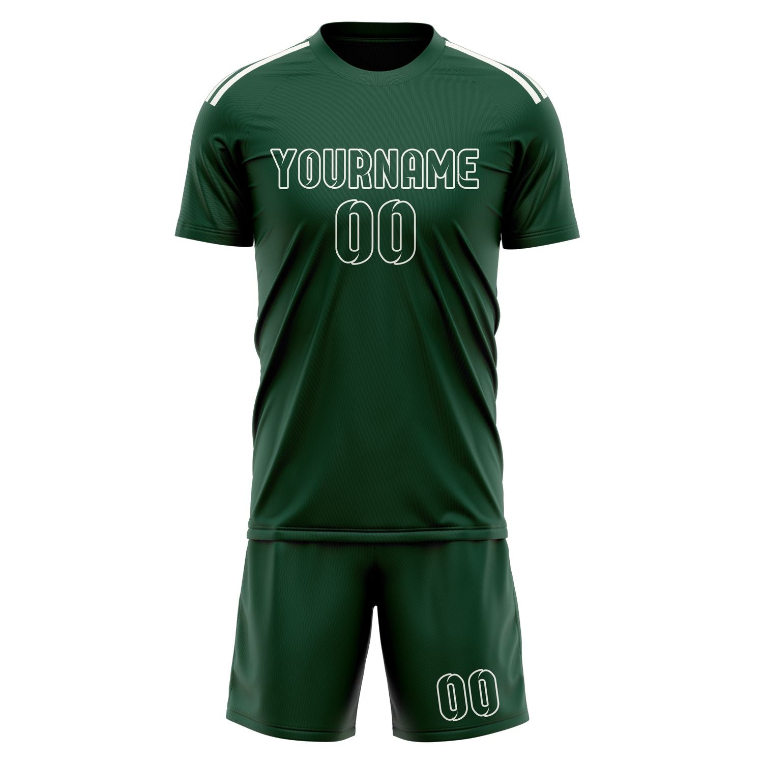 Custom Green Green Soccer Set