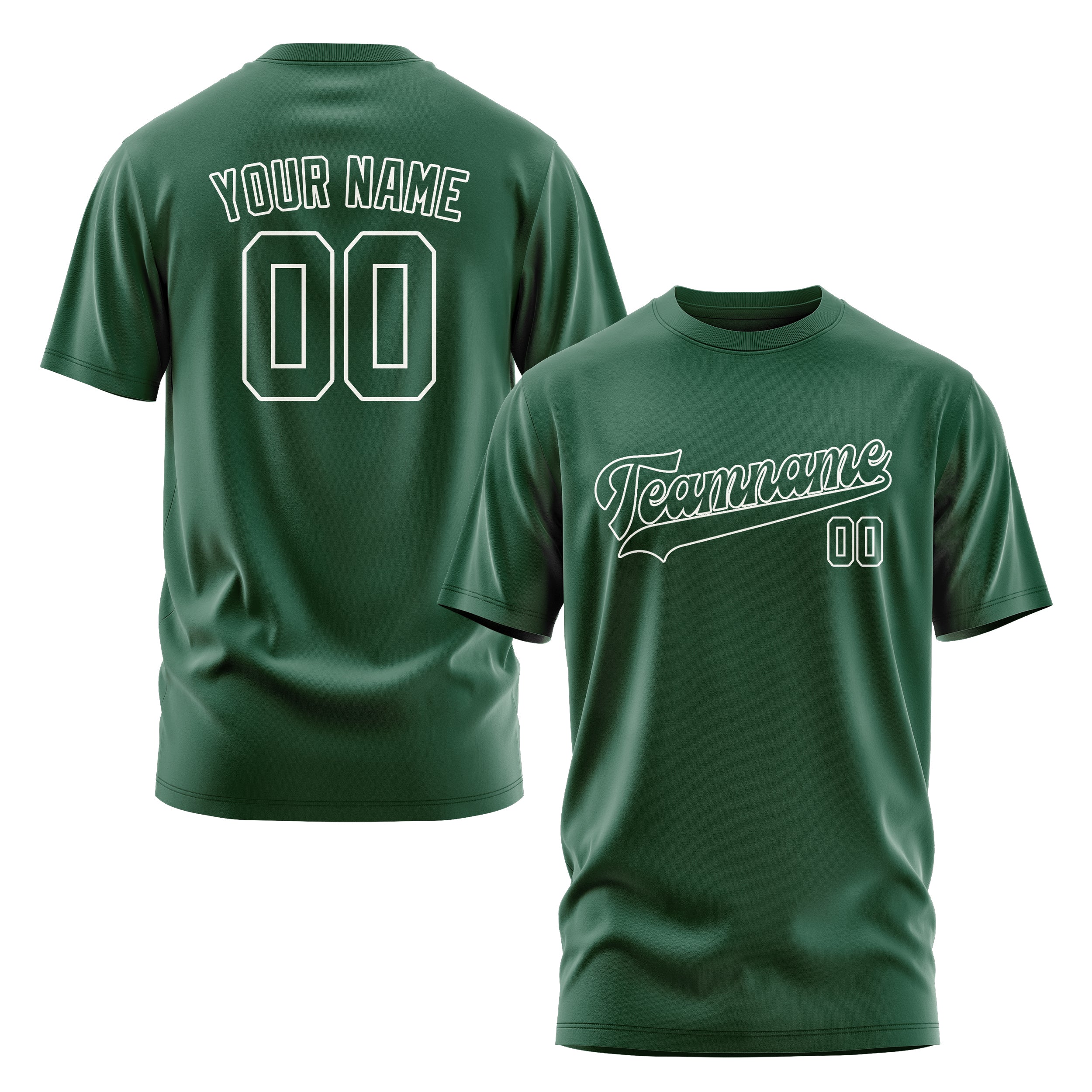 Custom Green Green T-Shirt