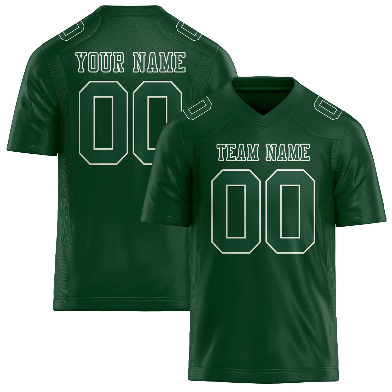 Custom Green Green Football Jersey