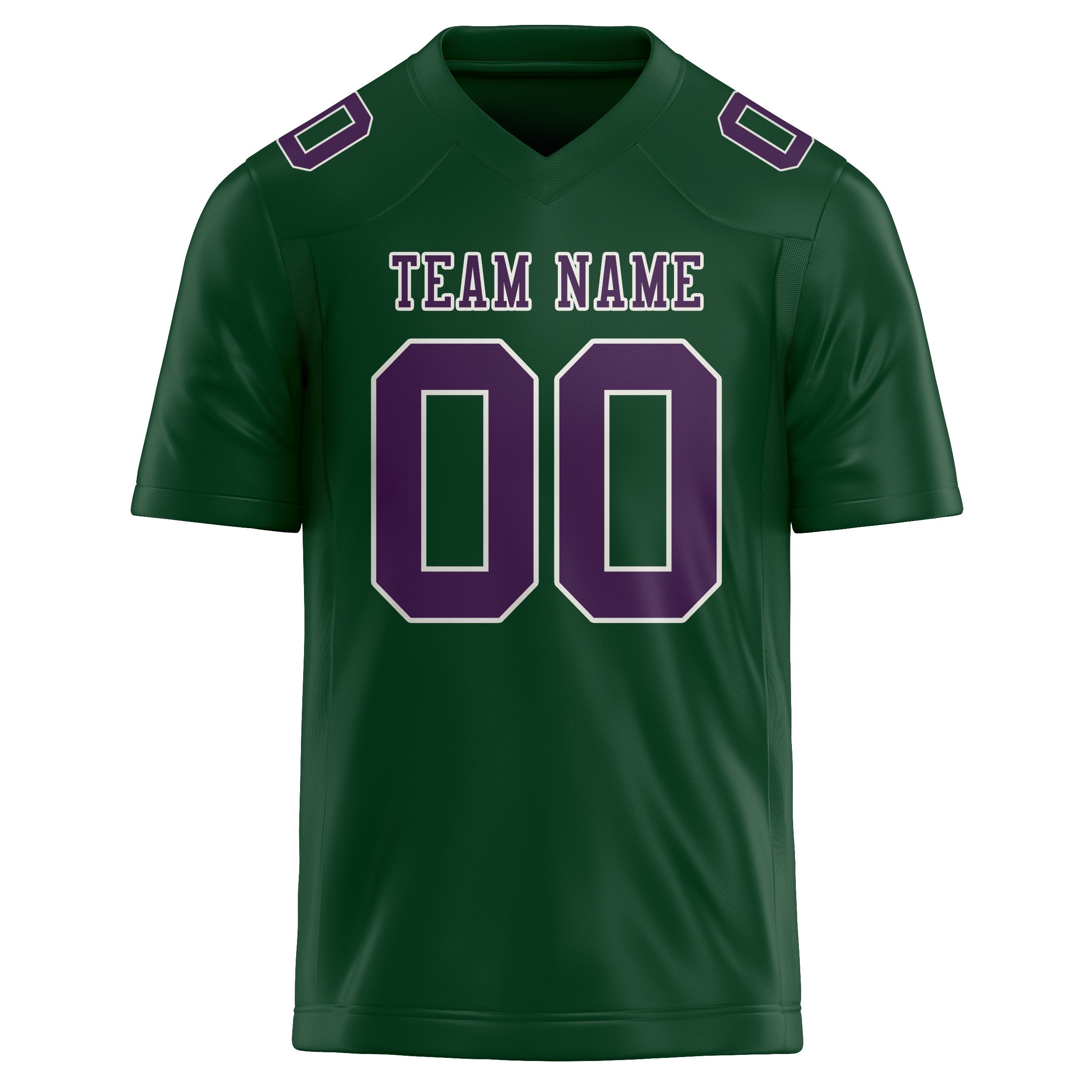 Custom Green Purple Football Jersey