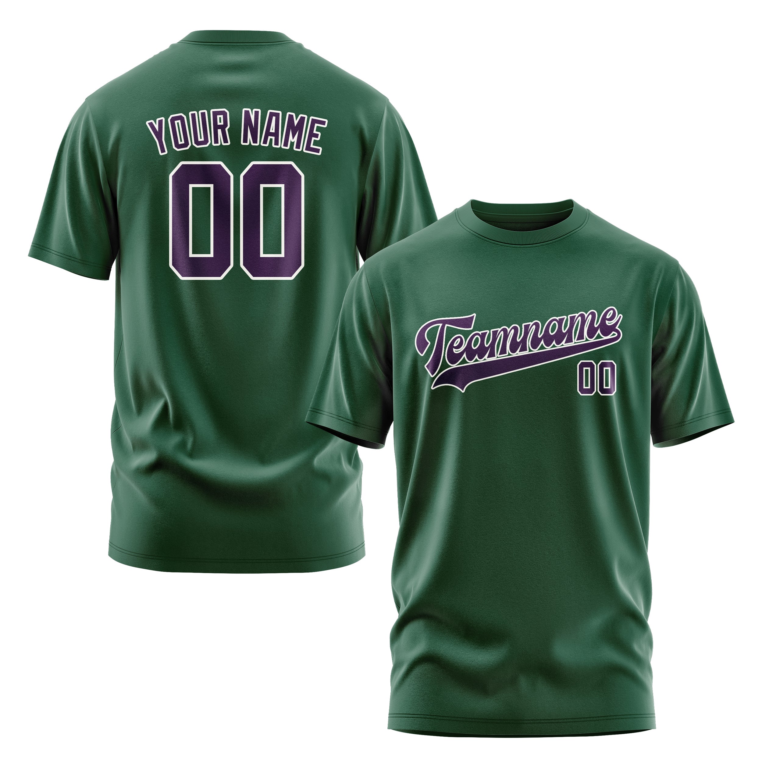 Custom Green Purple T-Shirt