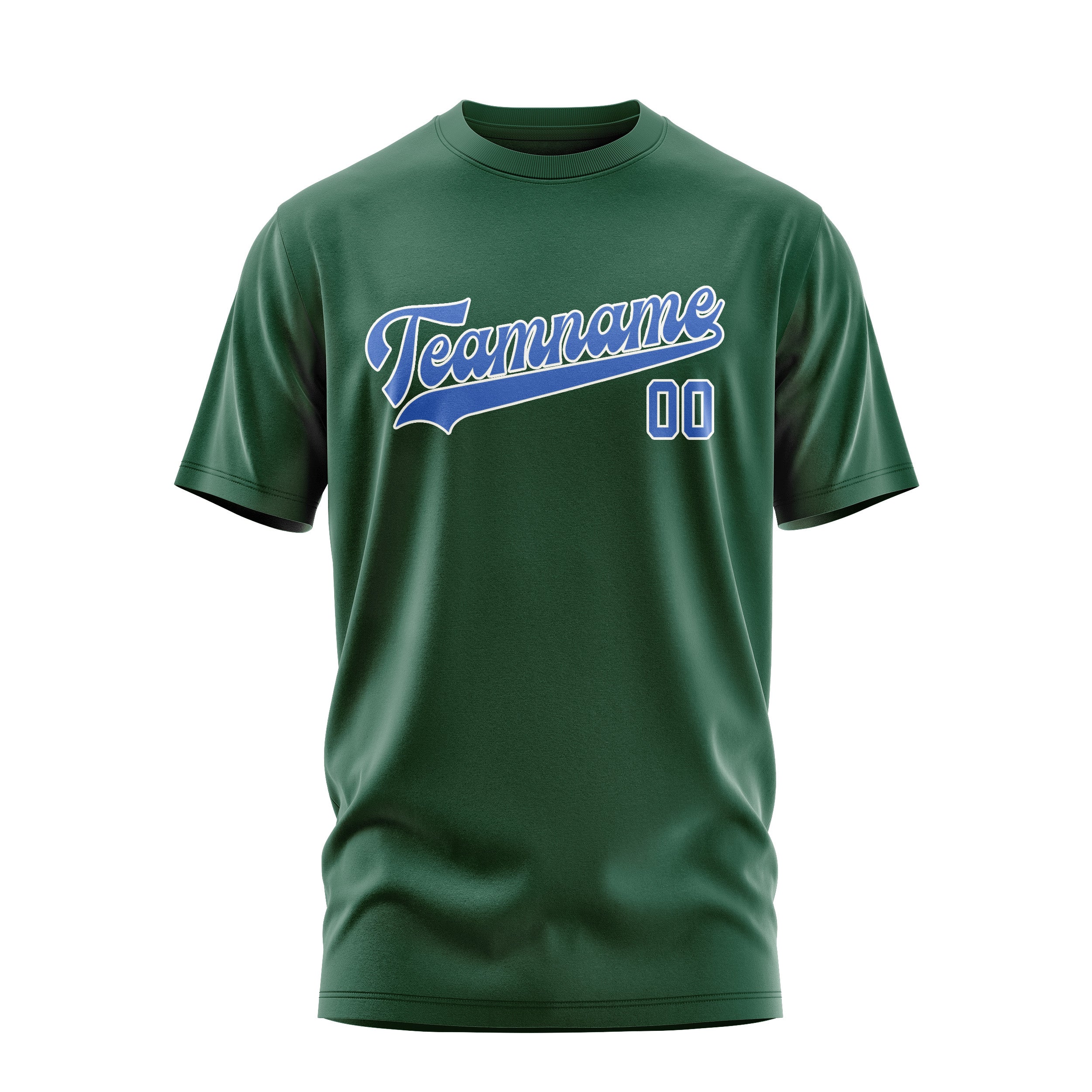 Custom Green Sky Blue T-Shirt
