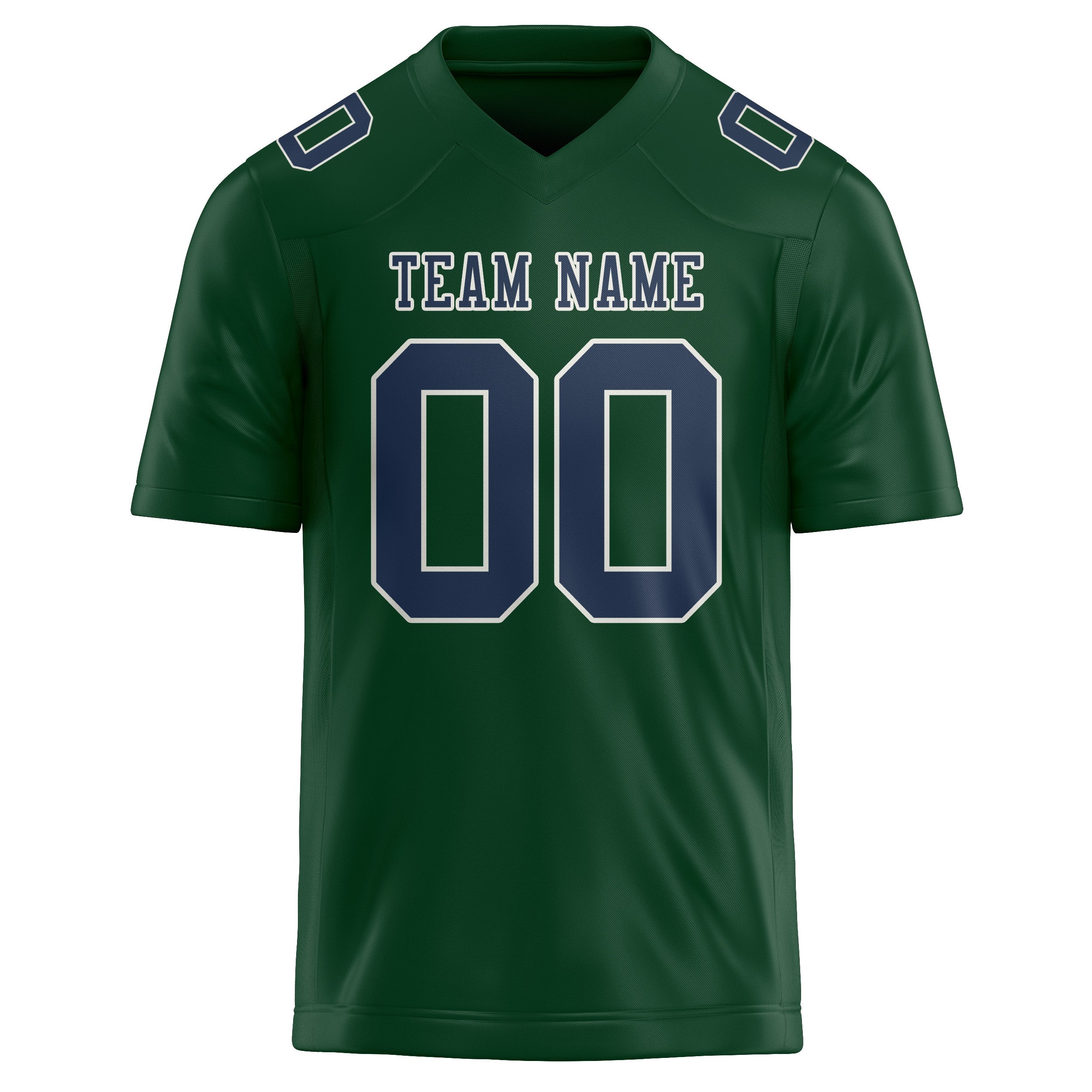 Custom Green Blue Football Jersey