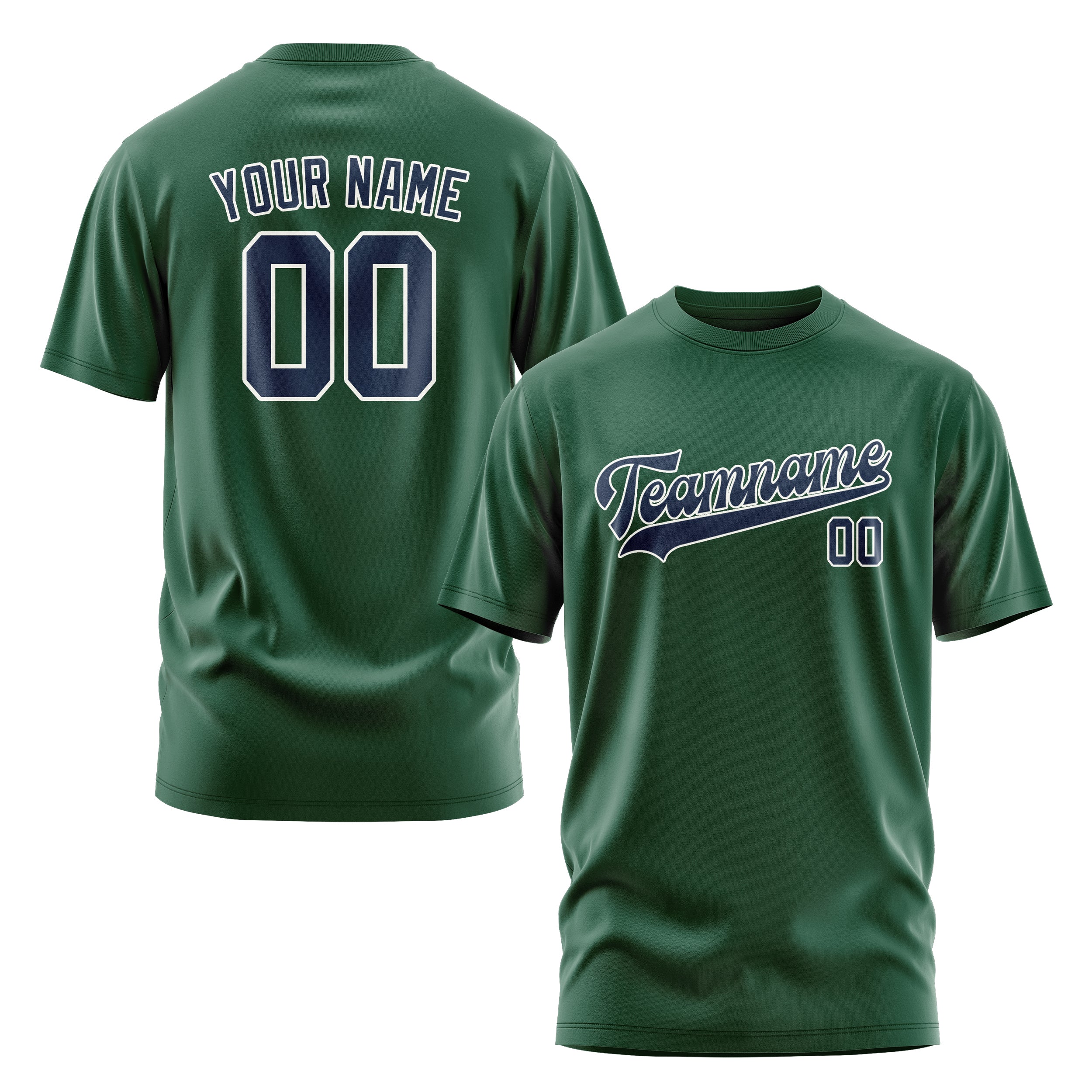 Custom Green Blue T-Shirt