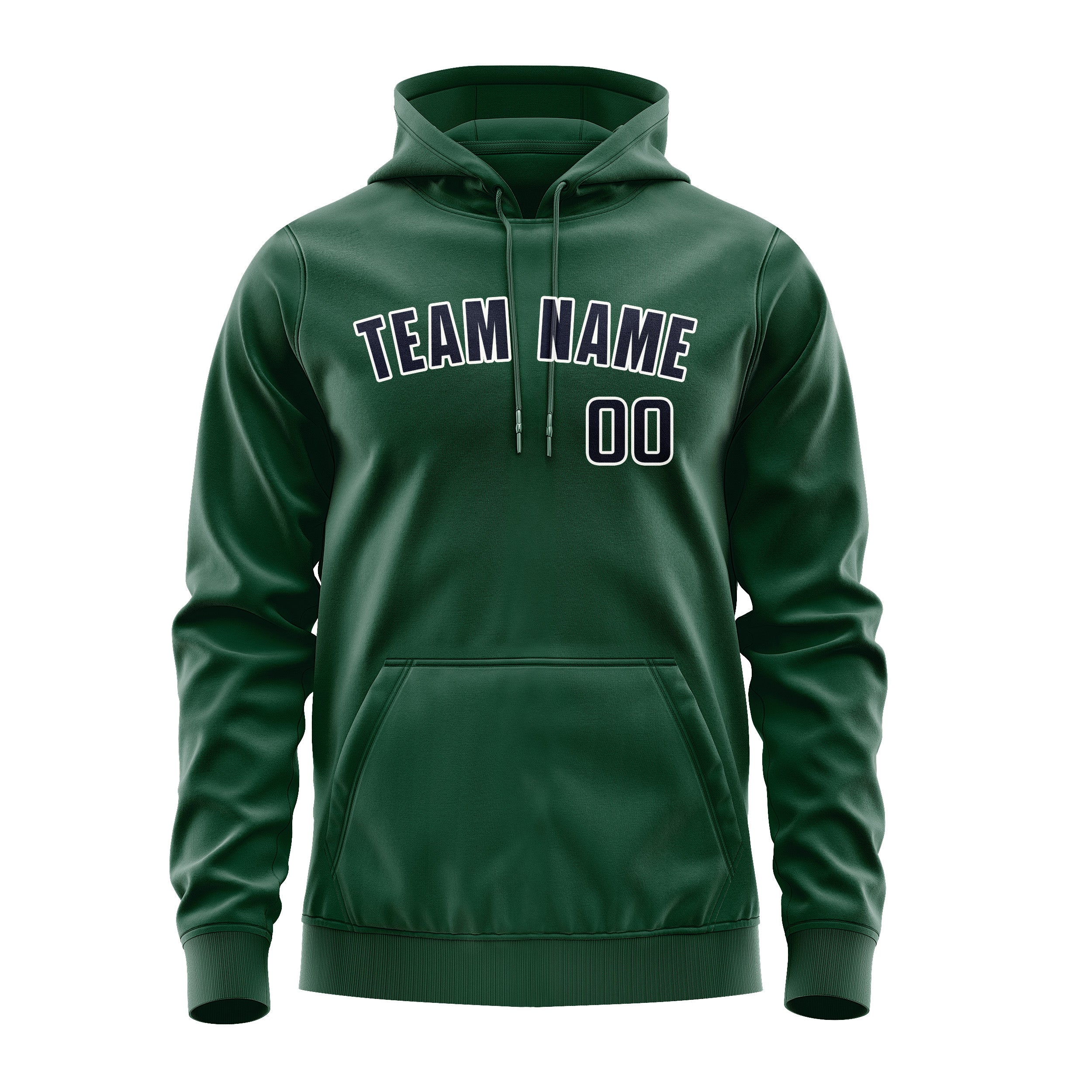 Custom Green Navy Hoodie