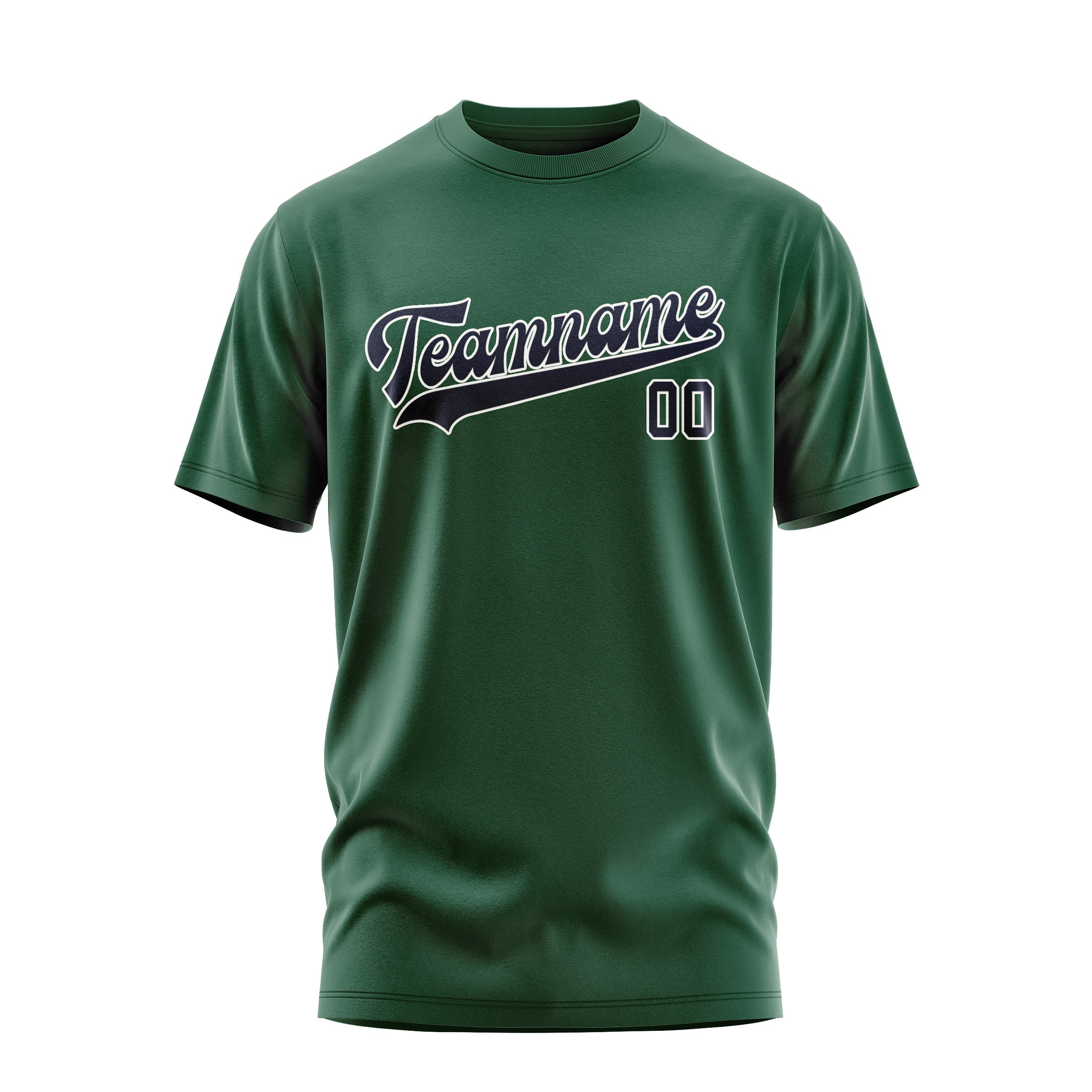 Custom Green Navy T-Shirt