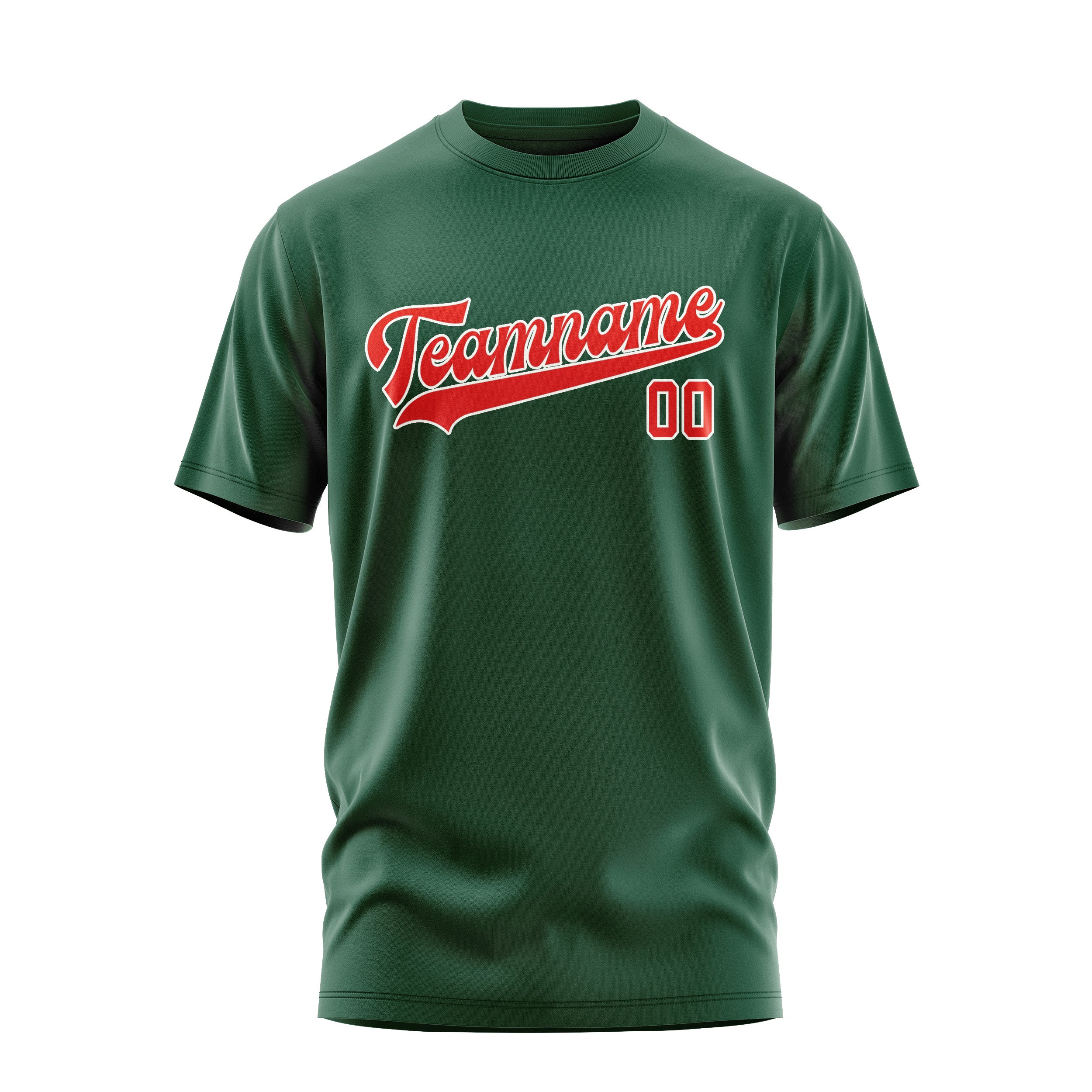 Custom Green Orange Red T-Shirt