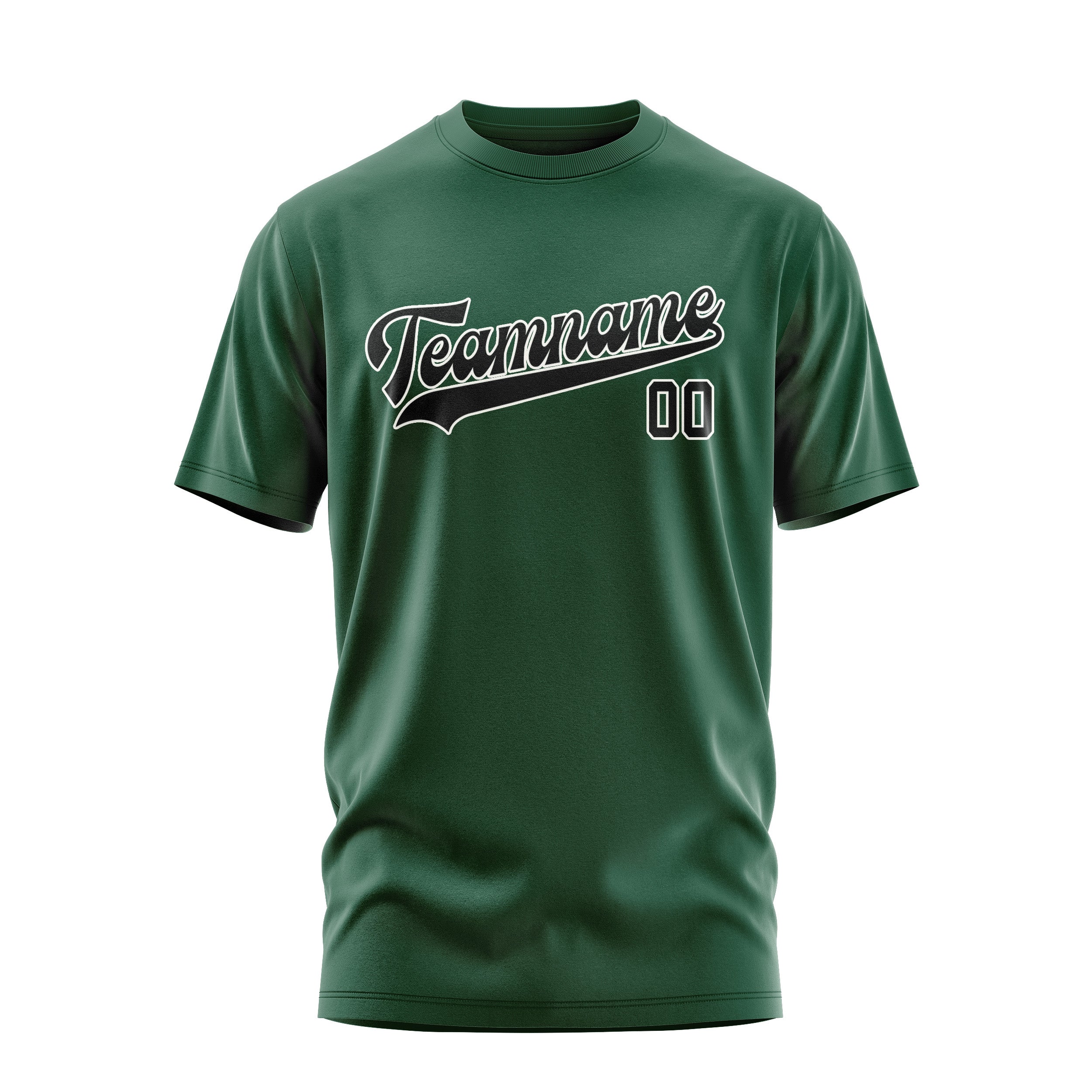 Custom Green Black T-Shirt