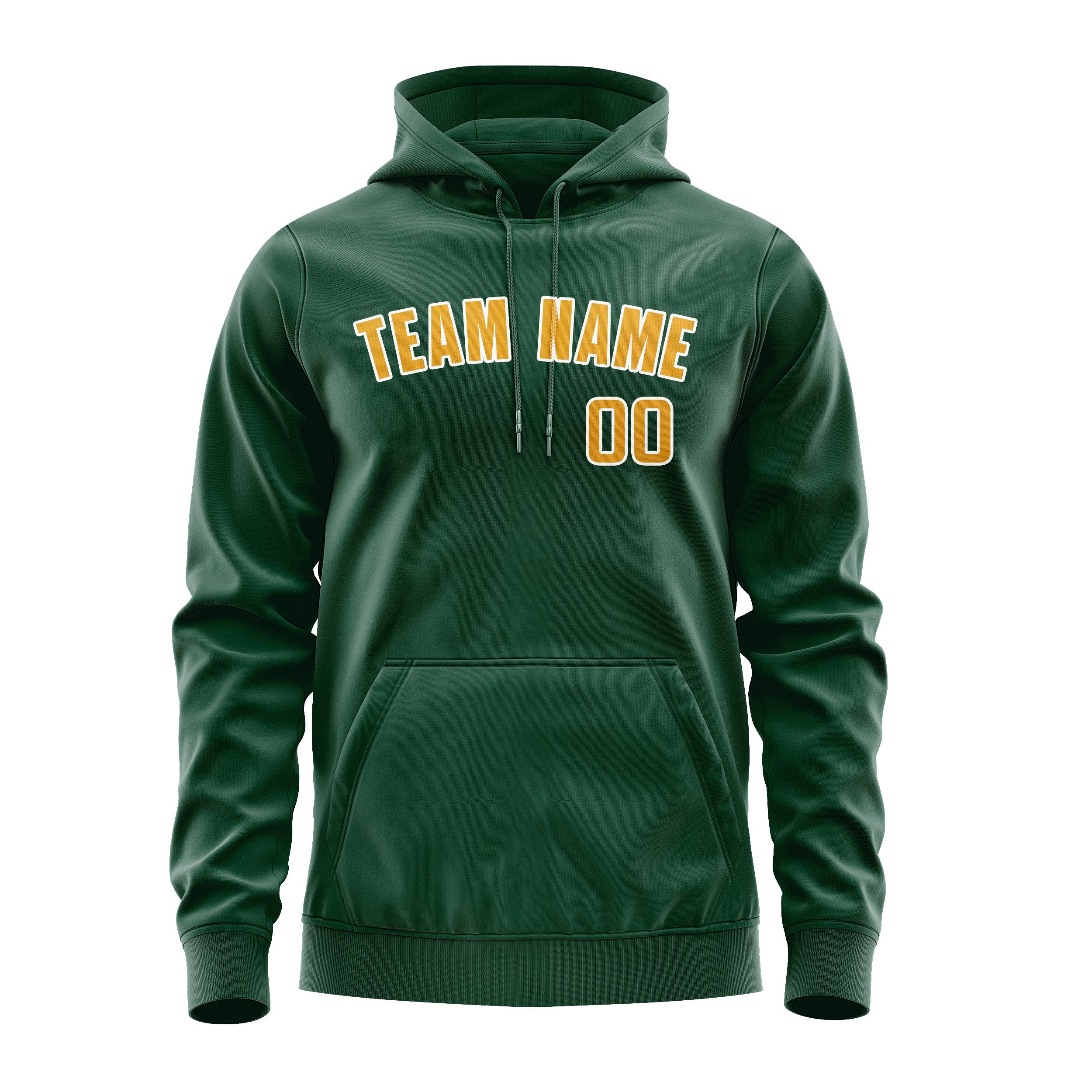 Custom Green Yellow Hoodie