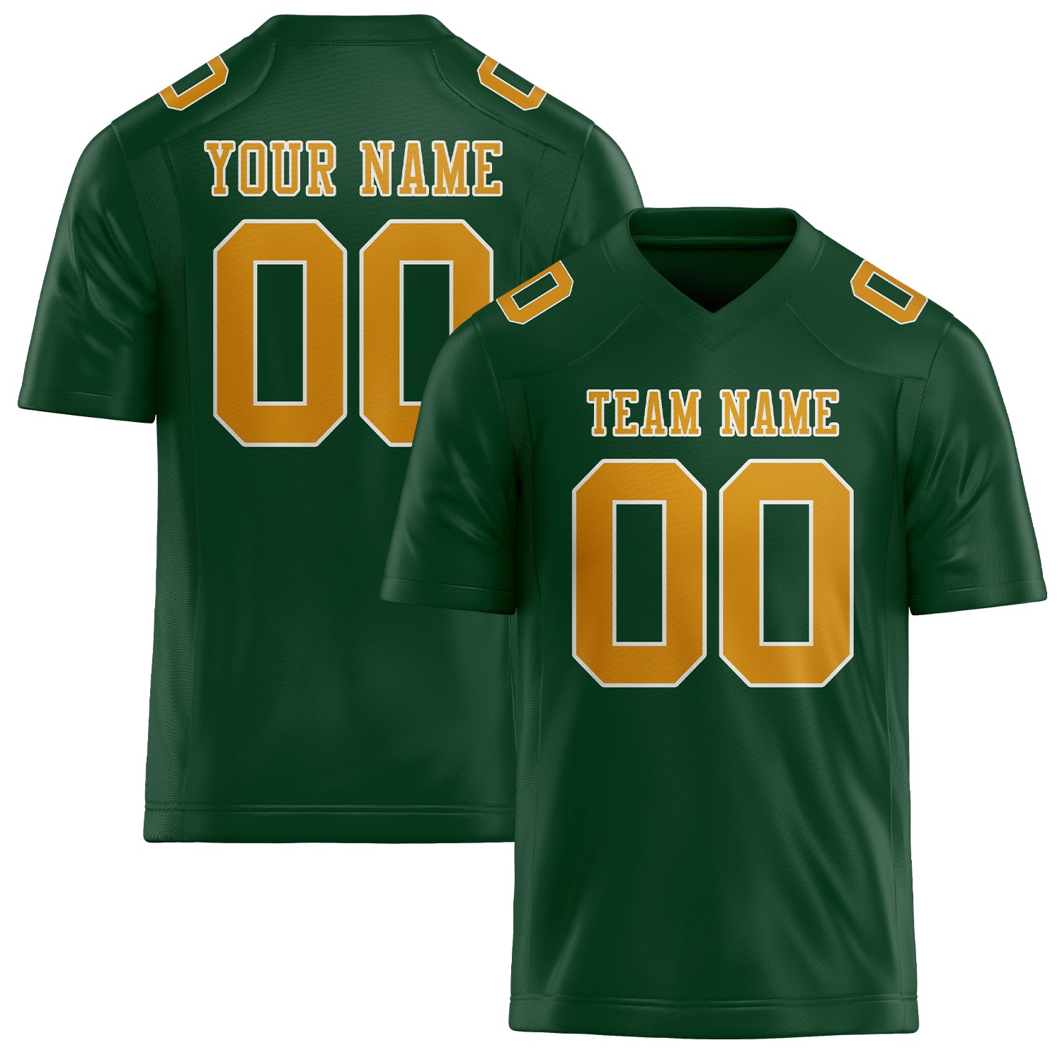 Custom Green Yellow Football Jersey