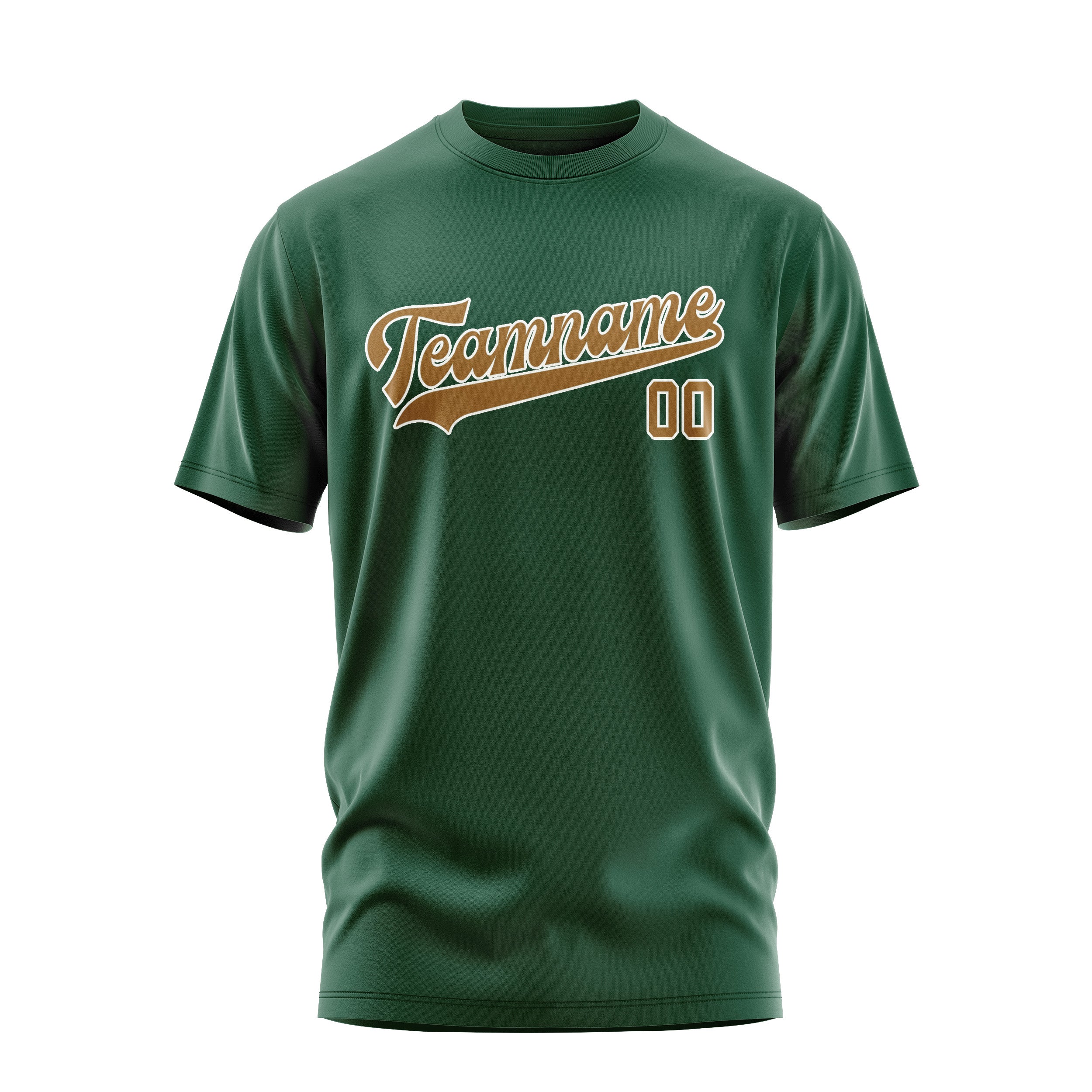 Custom Green Khaki T-Shirt