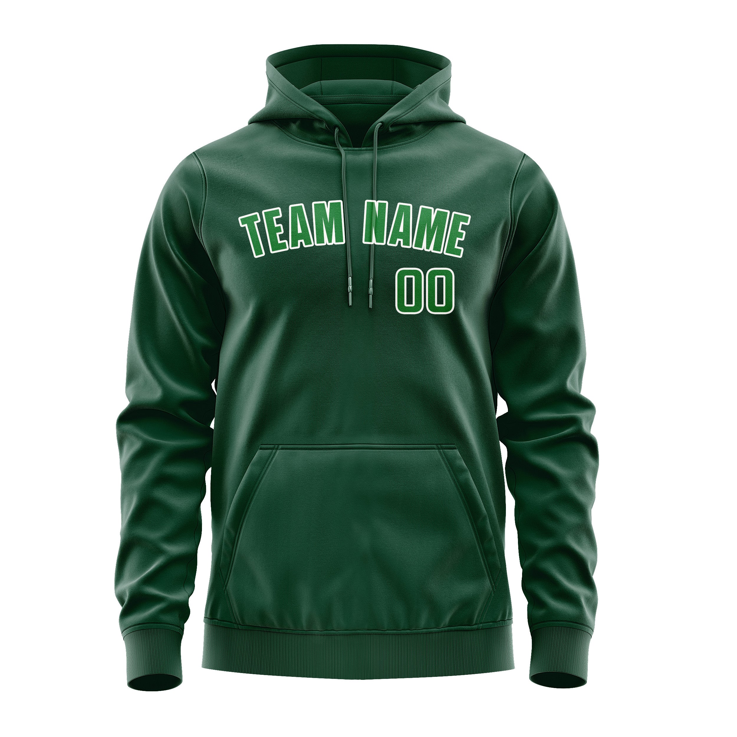 Custom Green Emerald Green Hoodie