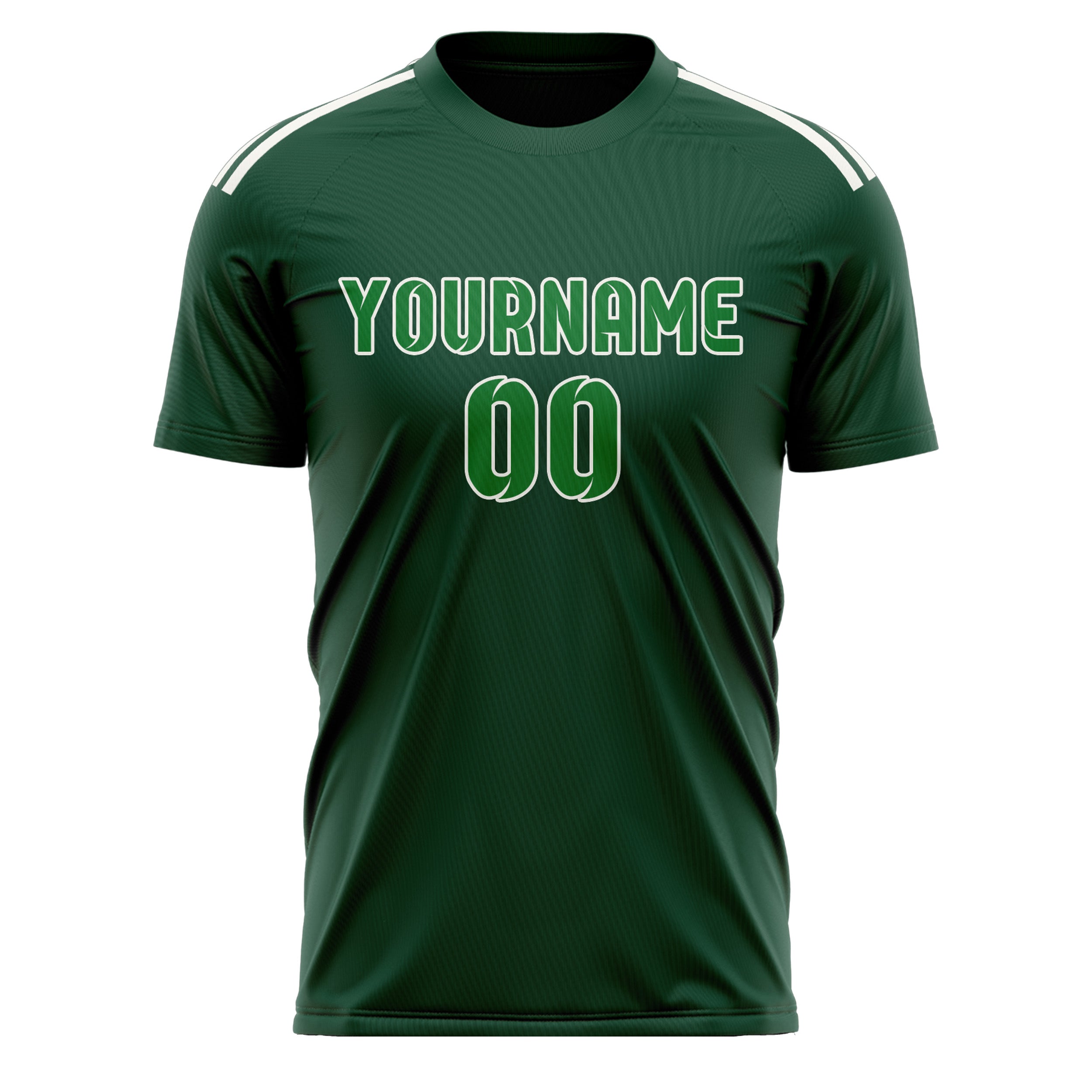 Custom Green Emerald Green Soccer Jersey