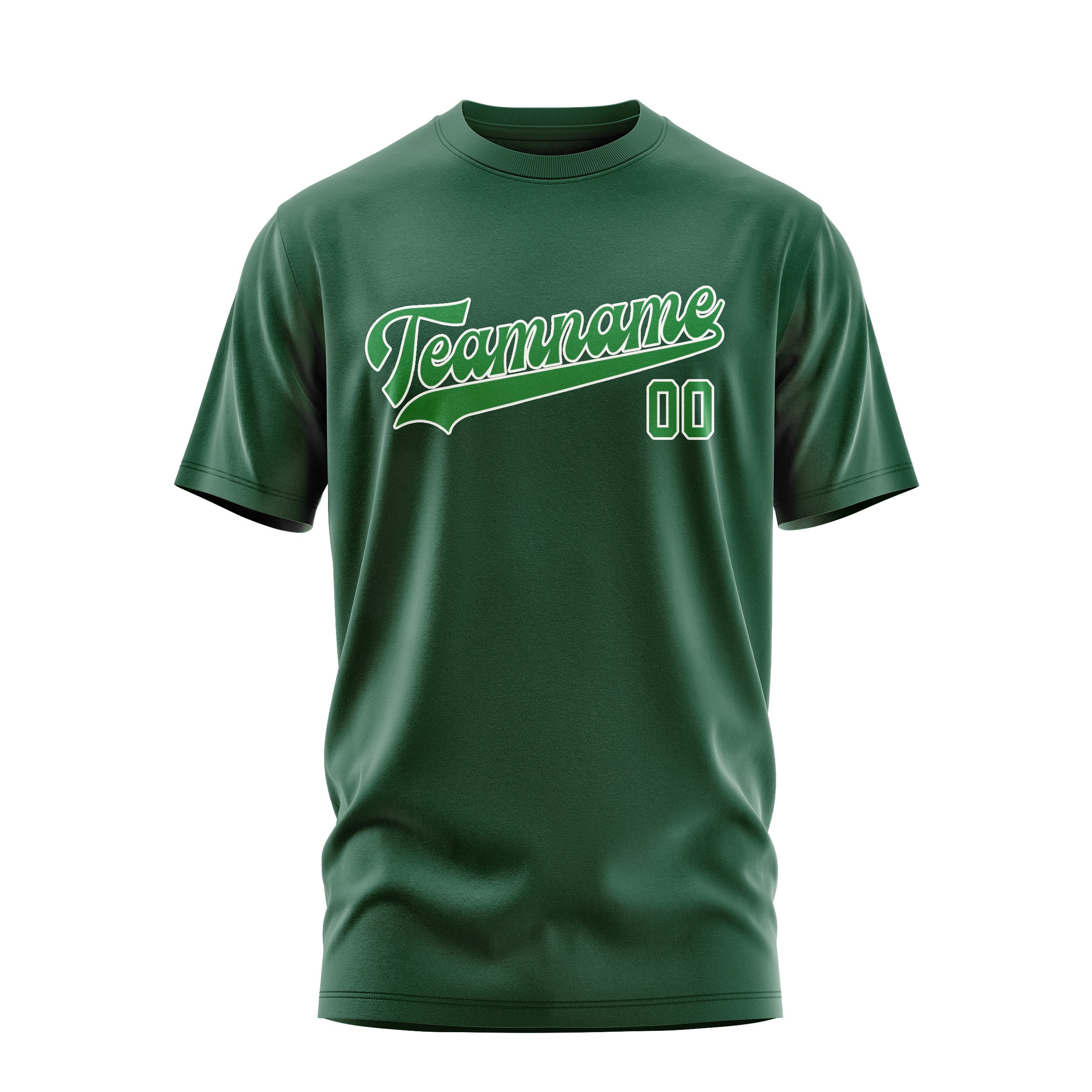 Custom Green Emerald Green T-Shirt