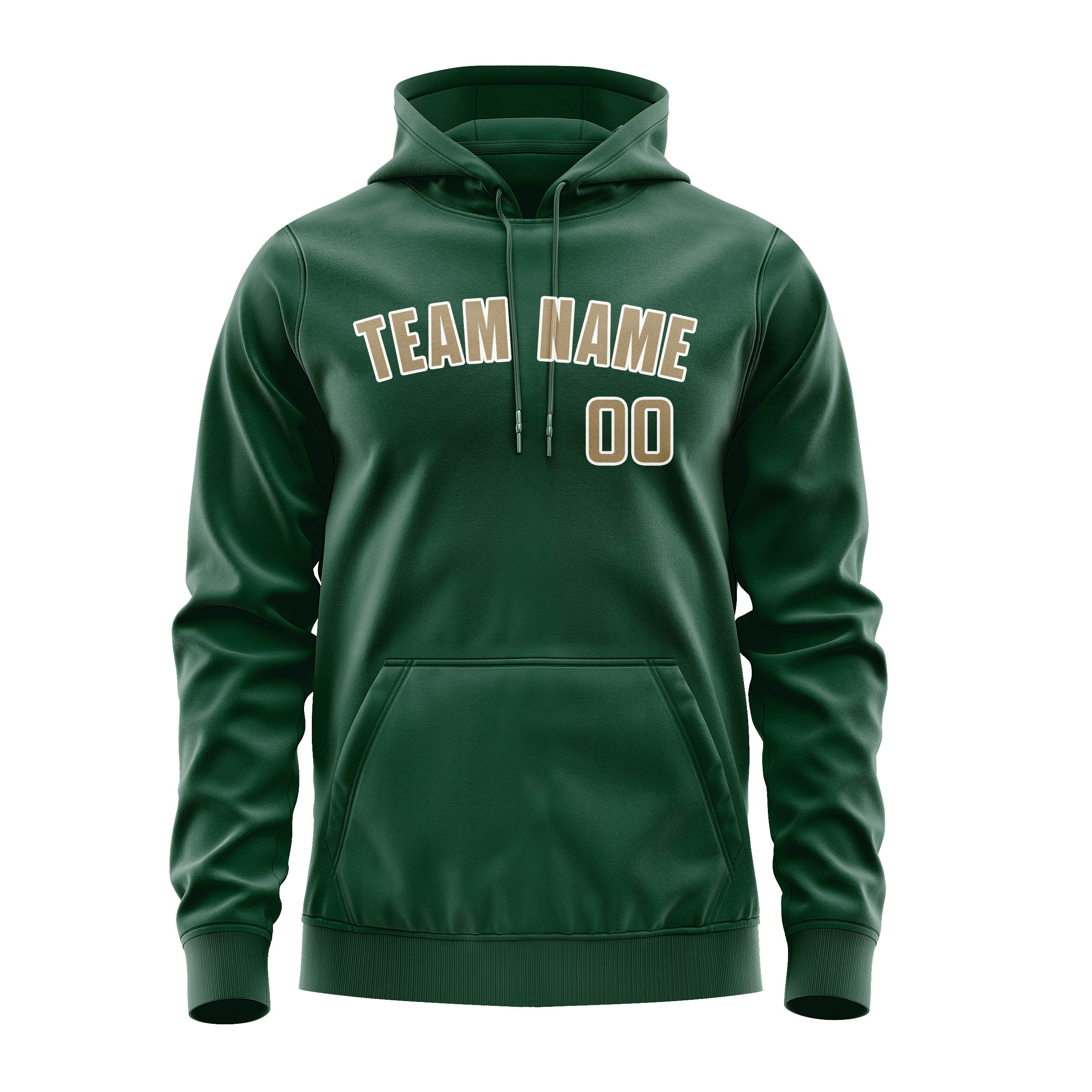 Custom Green Light Khaki Hoodie