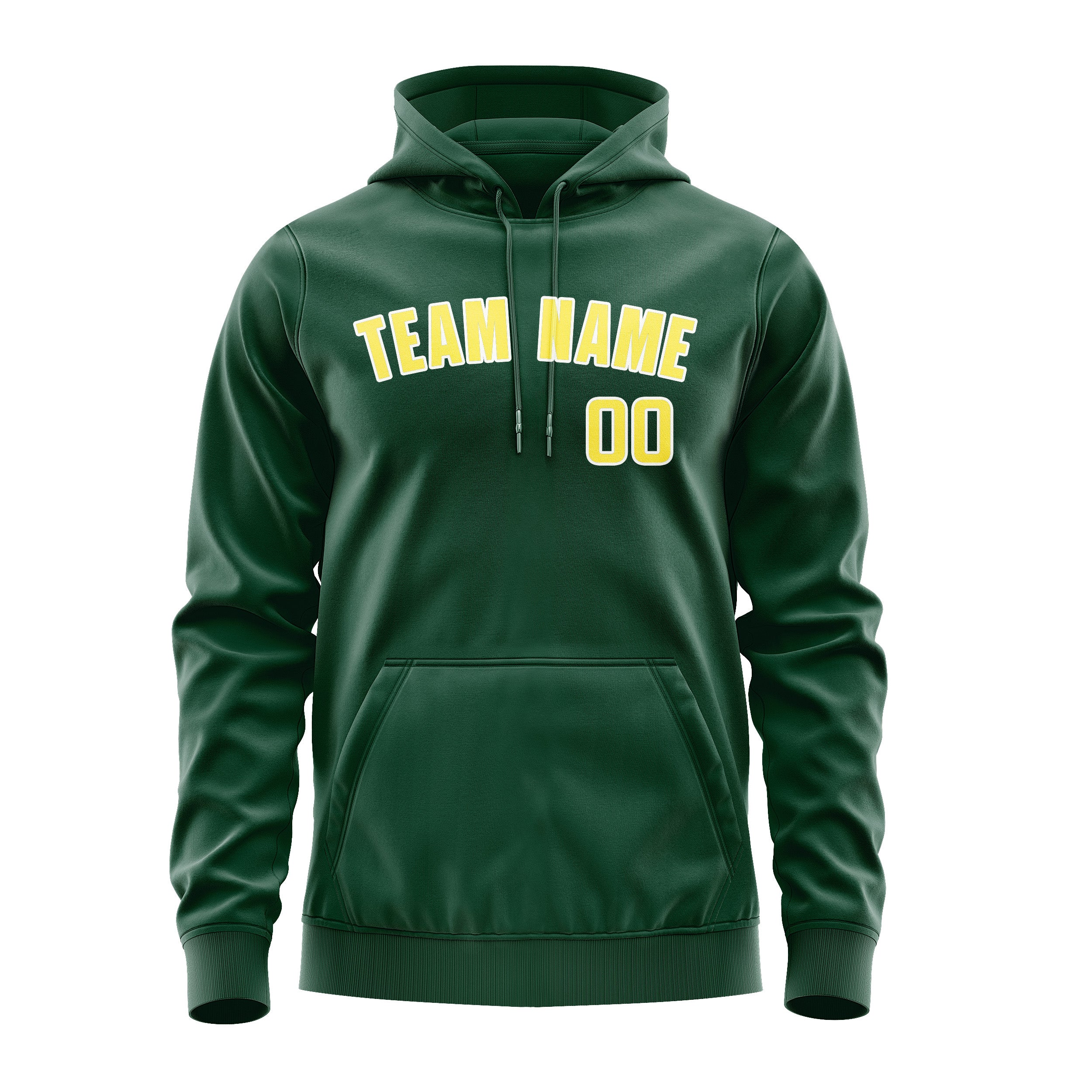 Custom Green Light Yellow Hoodie