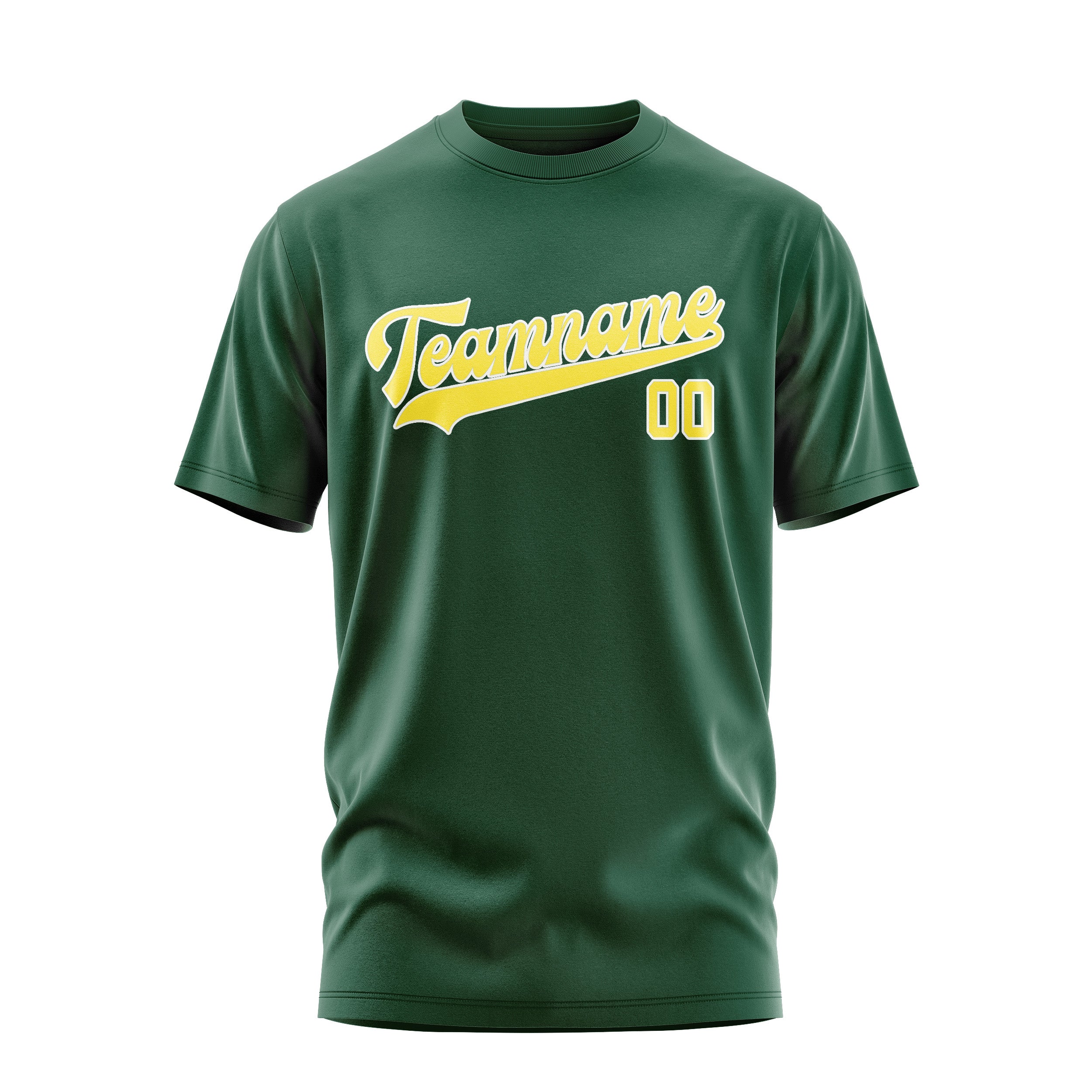 Custom Green Light Yellow T-Shirt