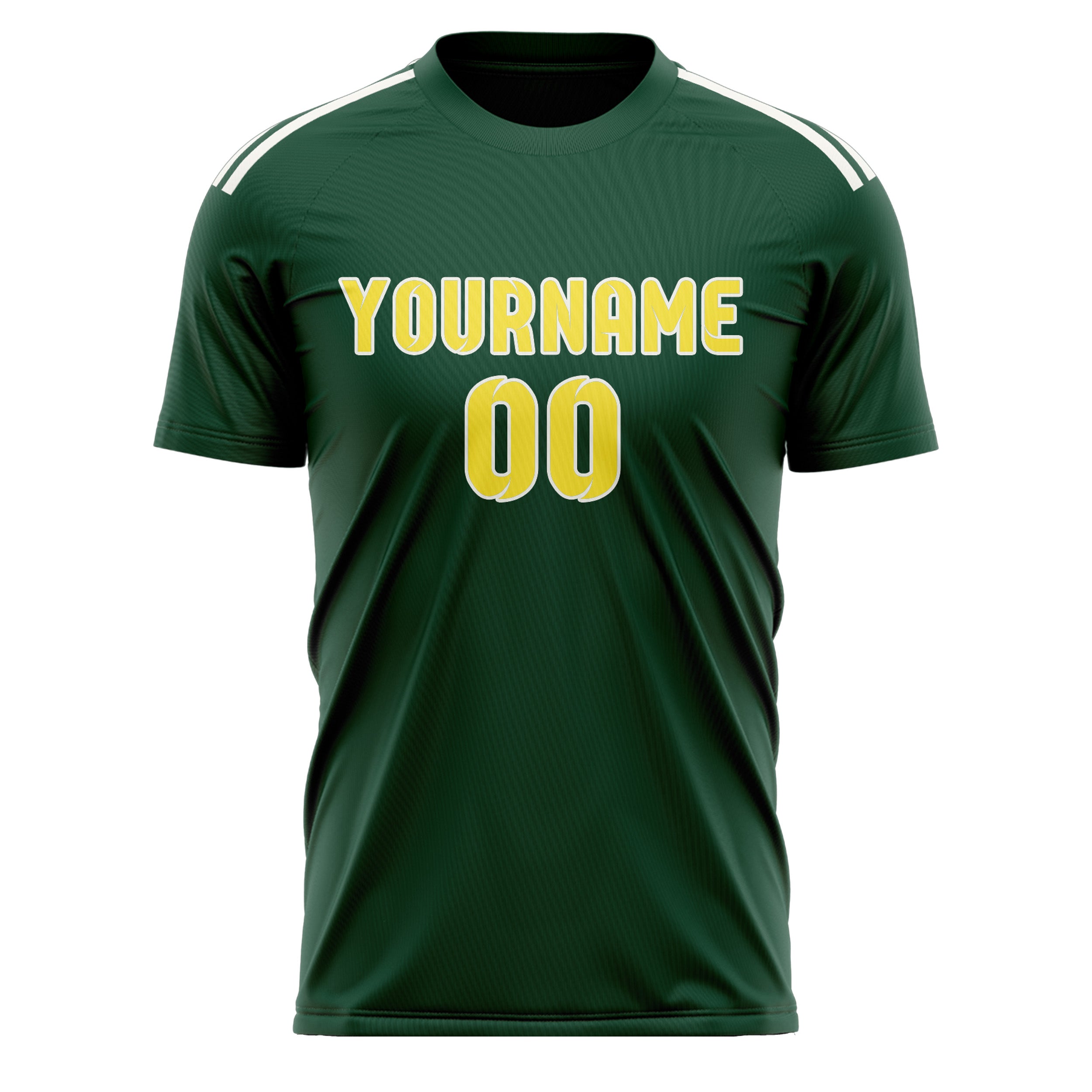 Custom Green Light Yellow Soccer Jersey