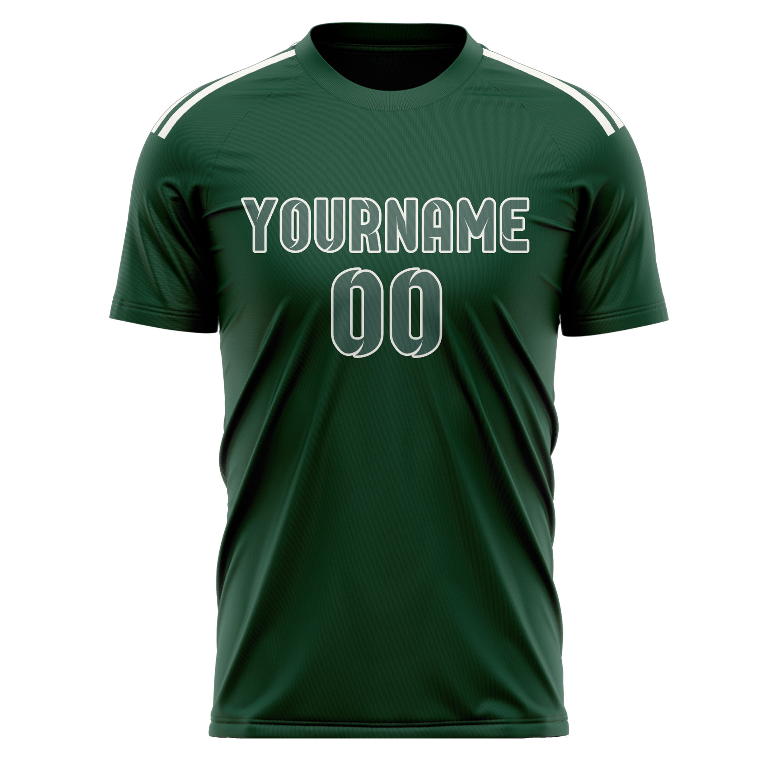 Custom Green Blue Green Soccer Jersey