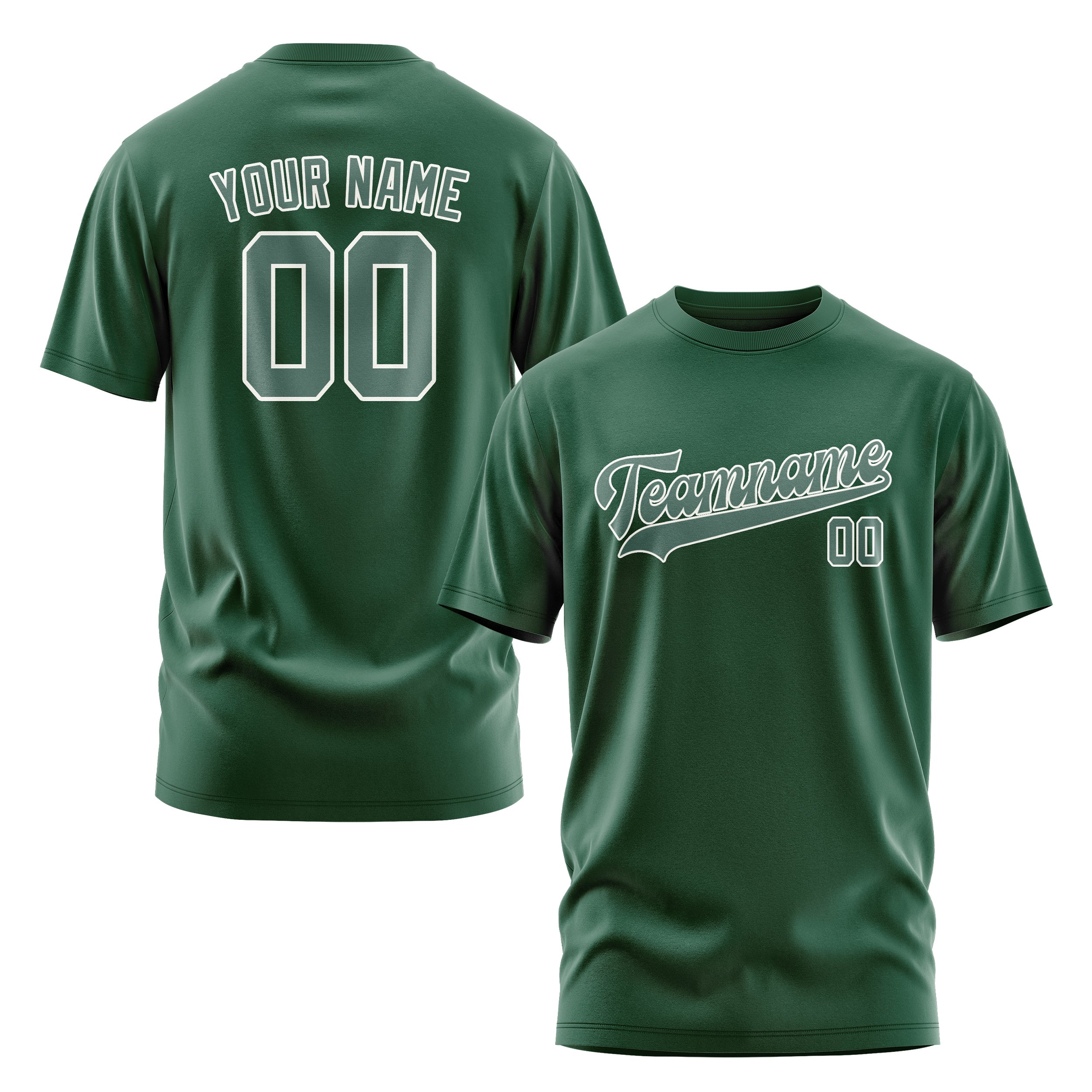 Custom Green Blue Green T-Shirt