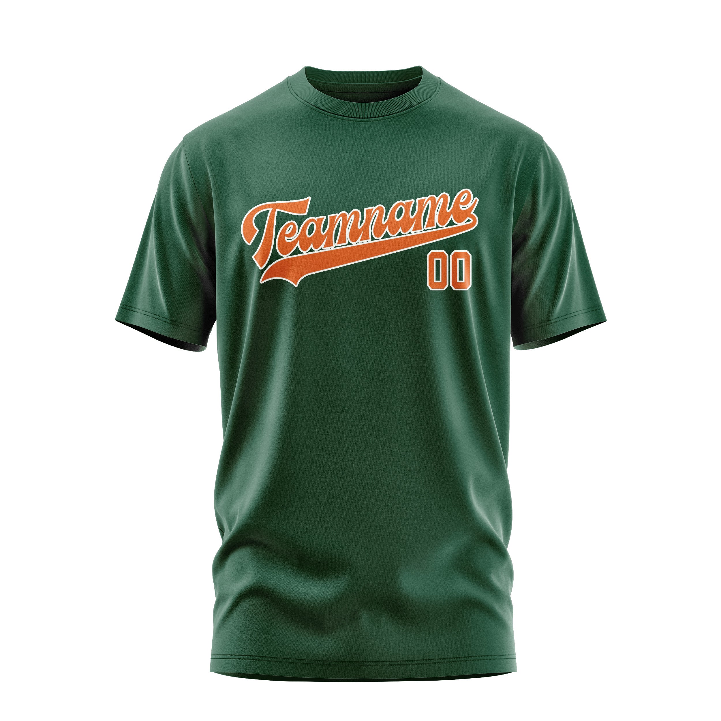 Custom Green Orange T-Shirt
