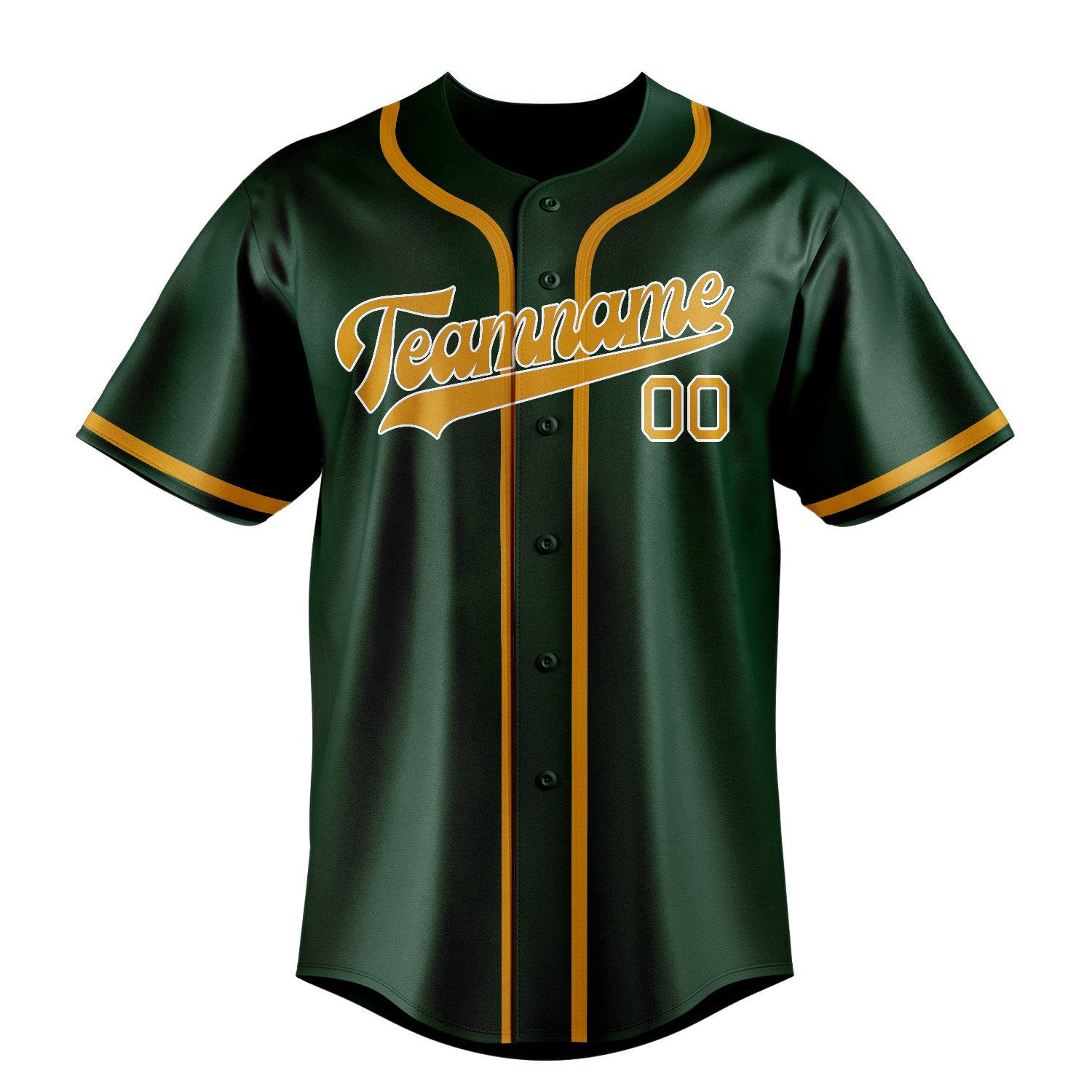 Custom Green Yellow Baseball Jersey