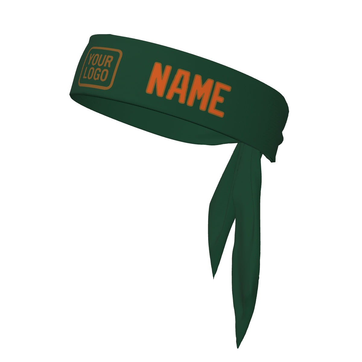 Custom Green Orange Headband