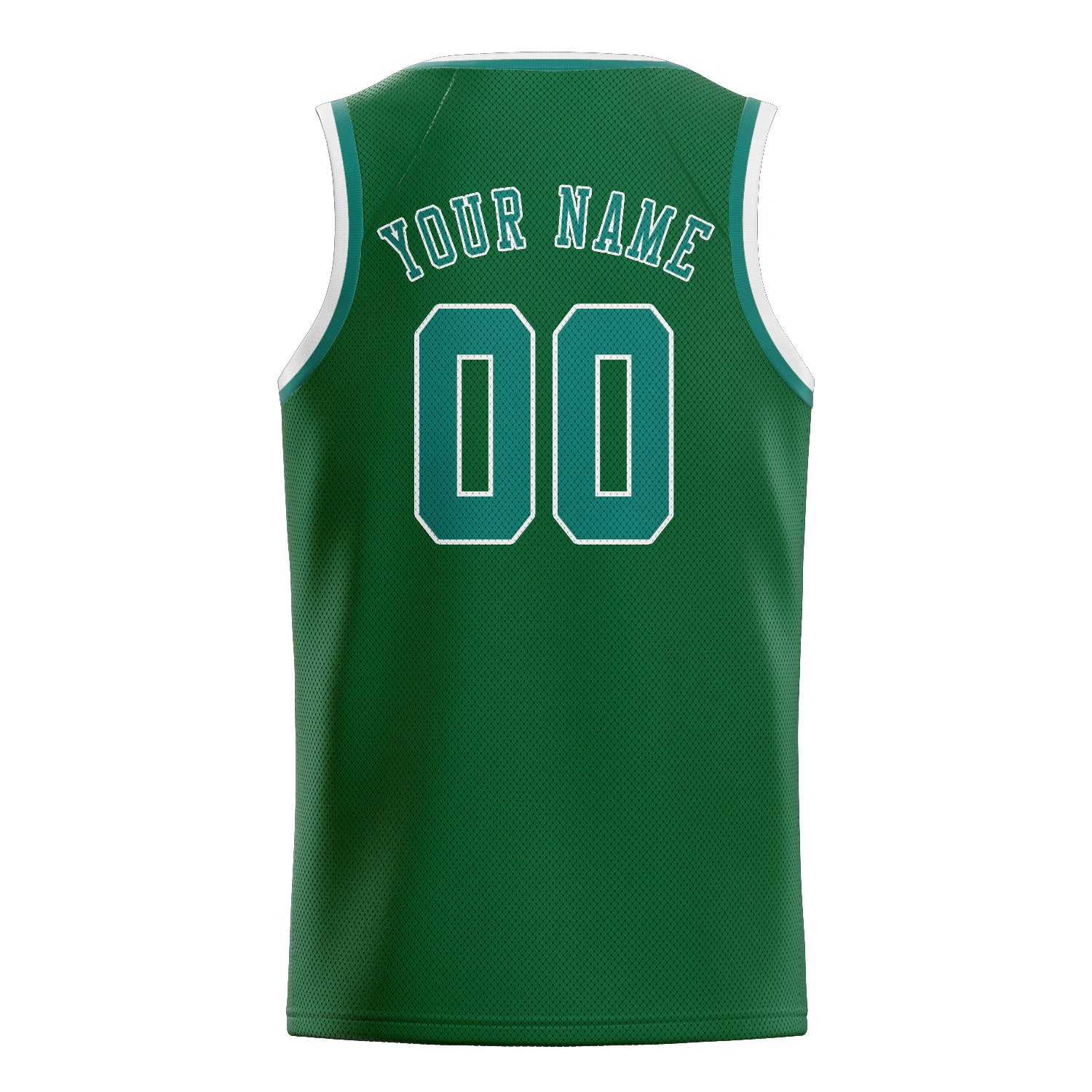 Custom Green Blue Green Basketball Jersey