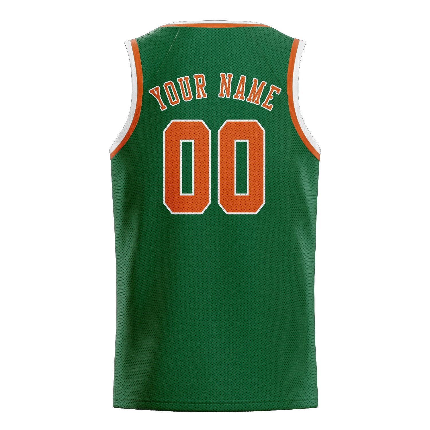 Custom Green Orange Basketball Jersey