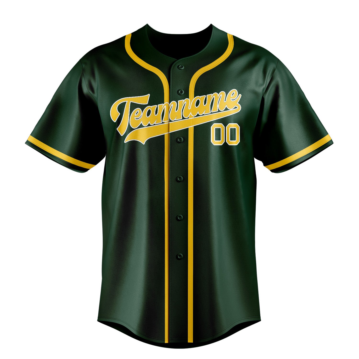 Custom Green Gold Baseball Jersey