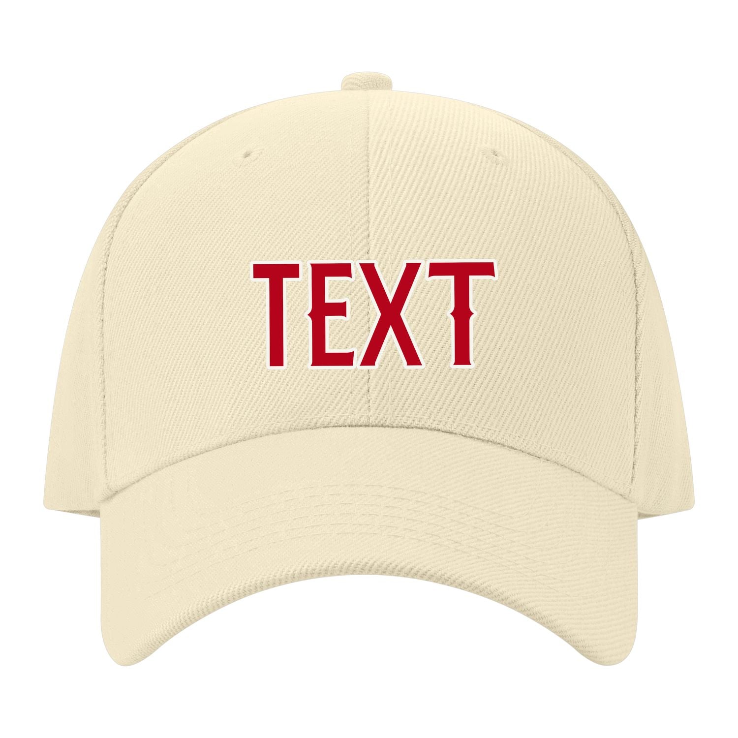 Custom Corn Silk Crimson Red Hat 05B21814