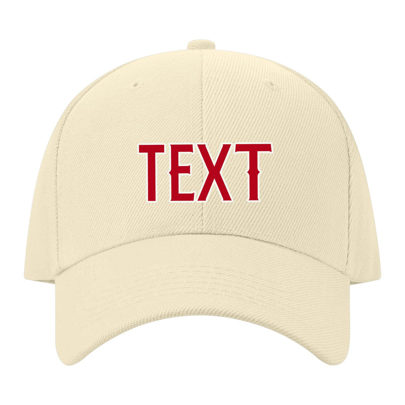 Custom Corn Silk Crimson Red Hat 05B21814