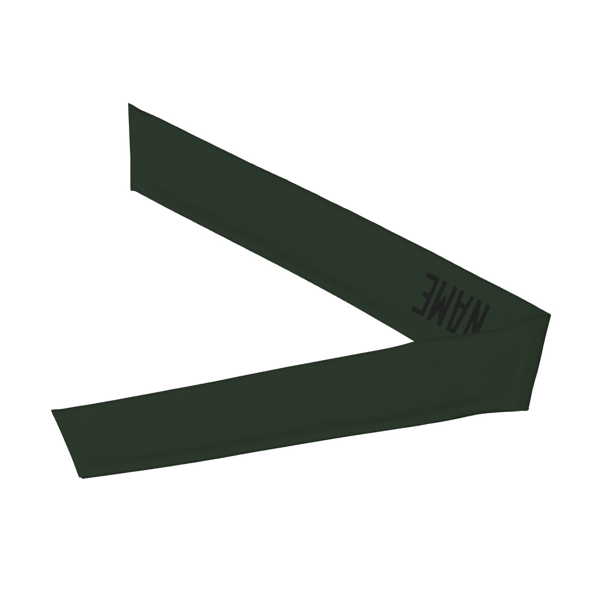 Custom Dark Green Black Headband